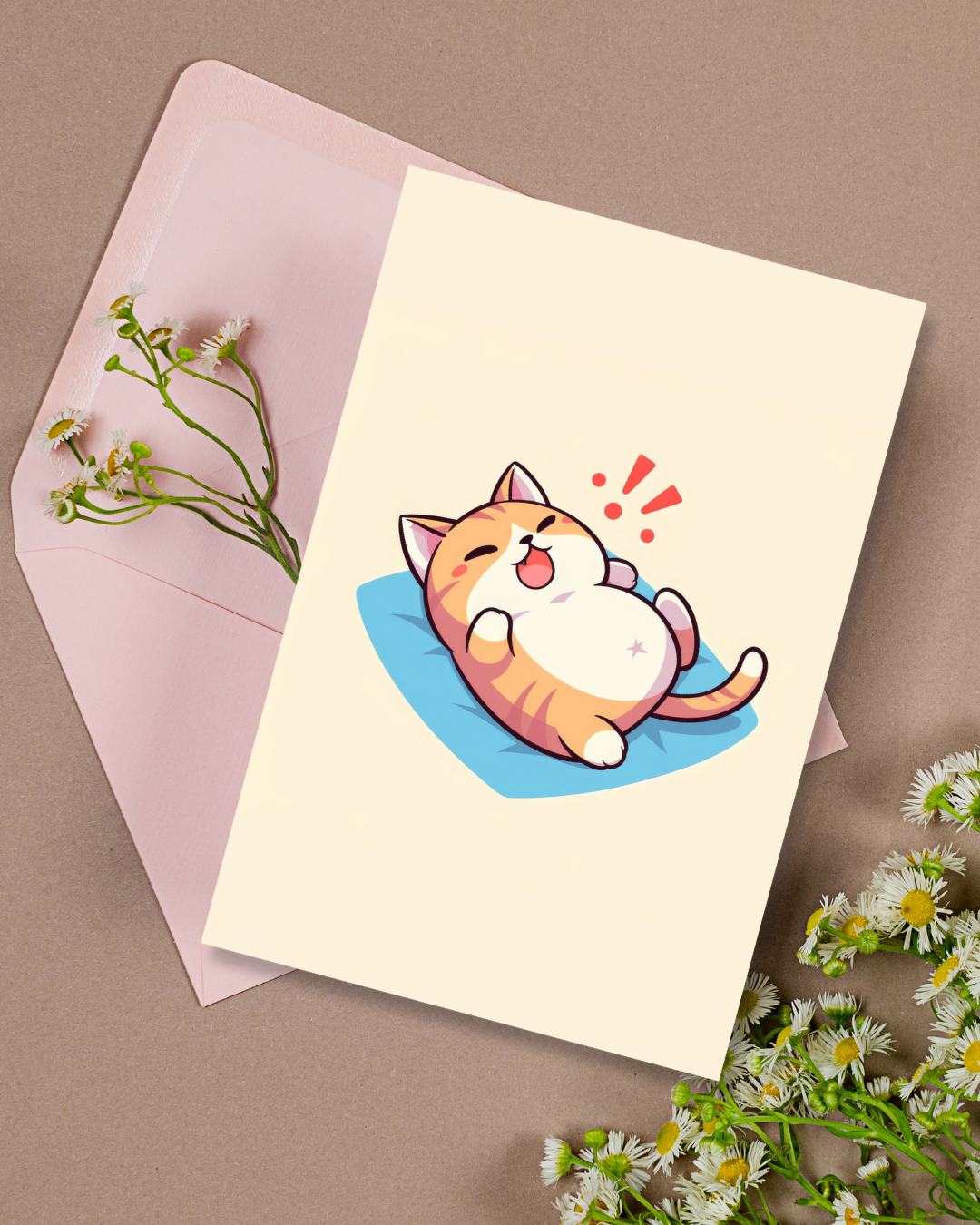 Grumpy Cat Greeting Card Aesthetic Gift