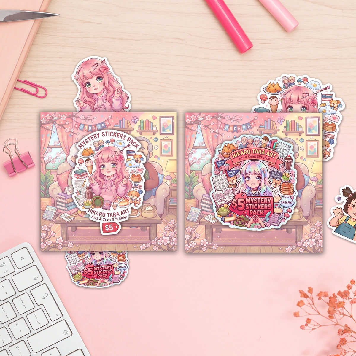 September $5 Mystery Sticker Pack