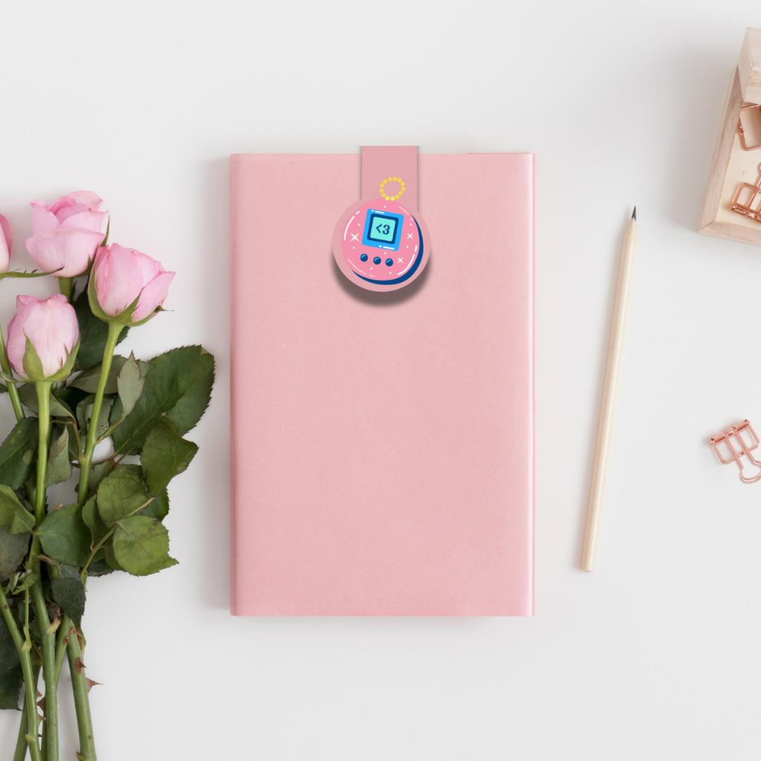 Tamagotchi Number Magnetic Bookmark Handmade Bookish Gift image 0