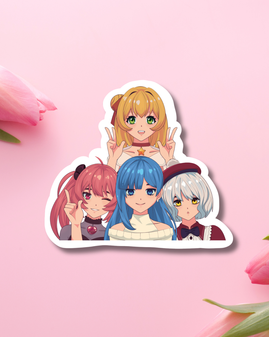 Anime Friends Vinyl Sticker