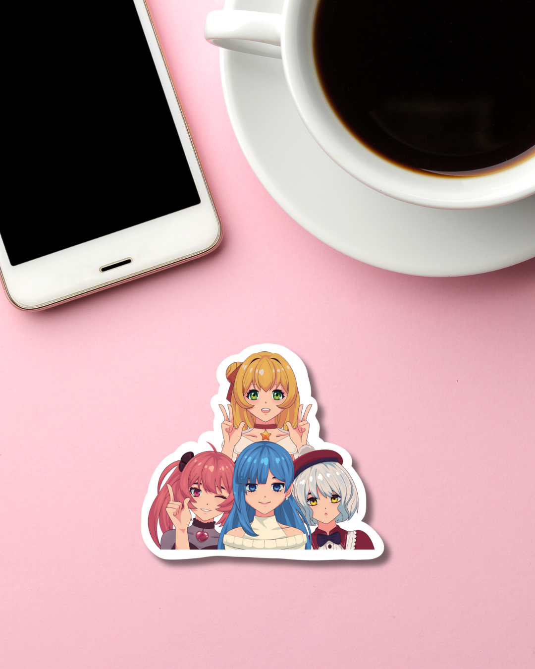 Anime Friends Mini Vinyl Sticker