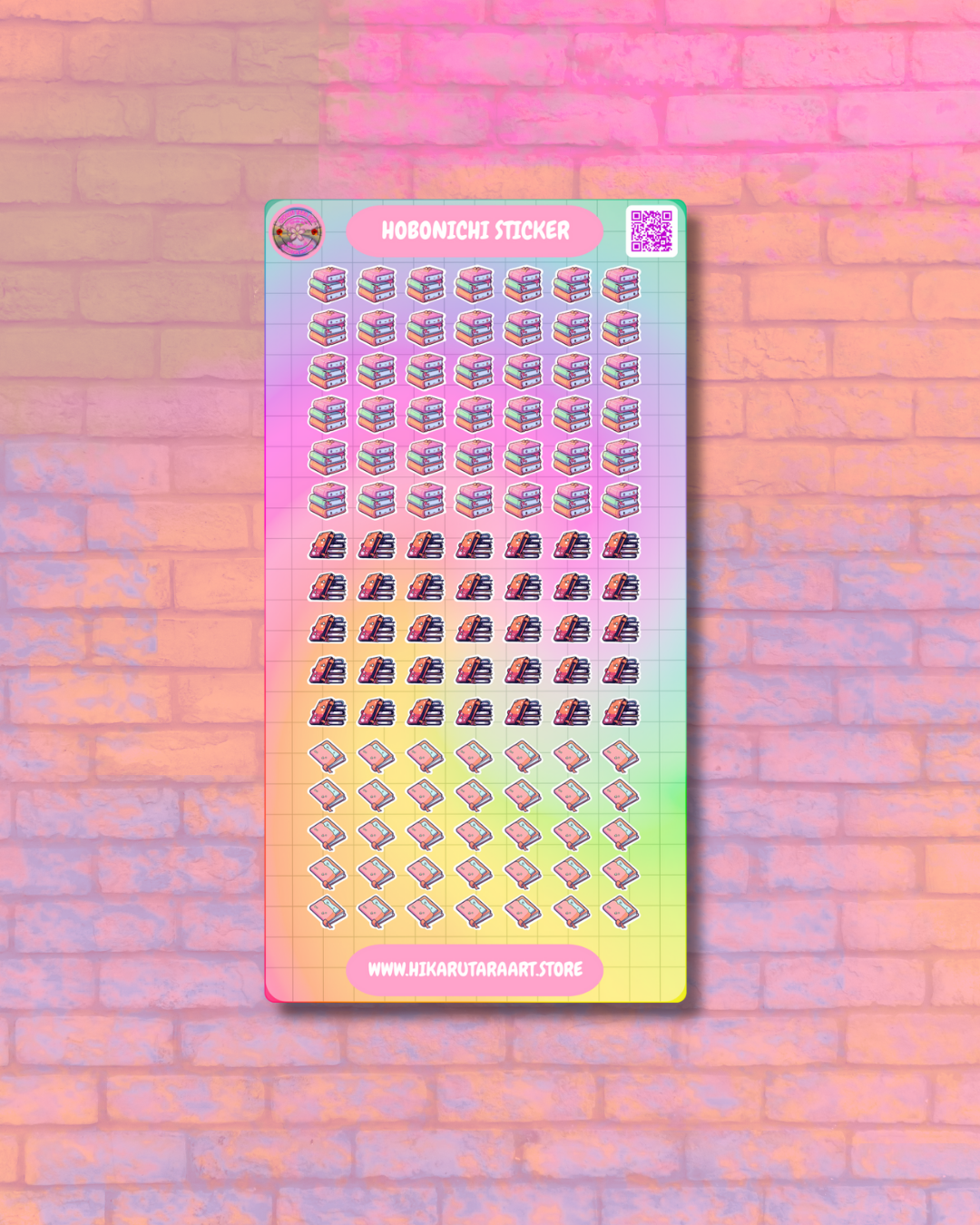 Hobonichi Cousin April Working Tab Sticker Sheet