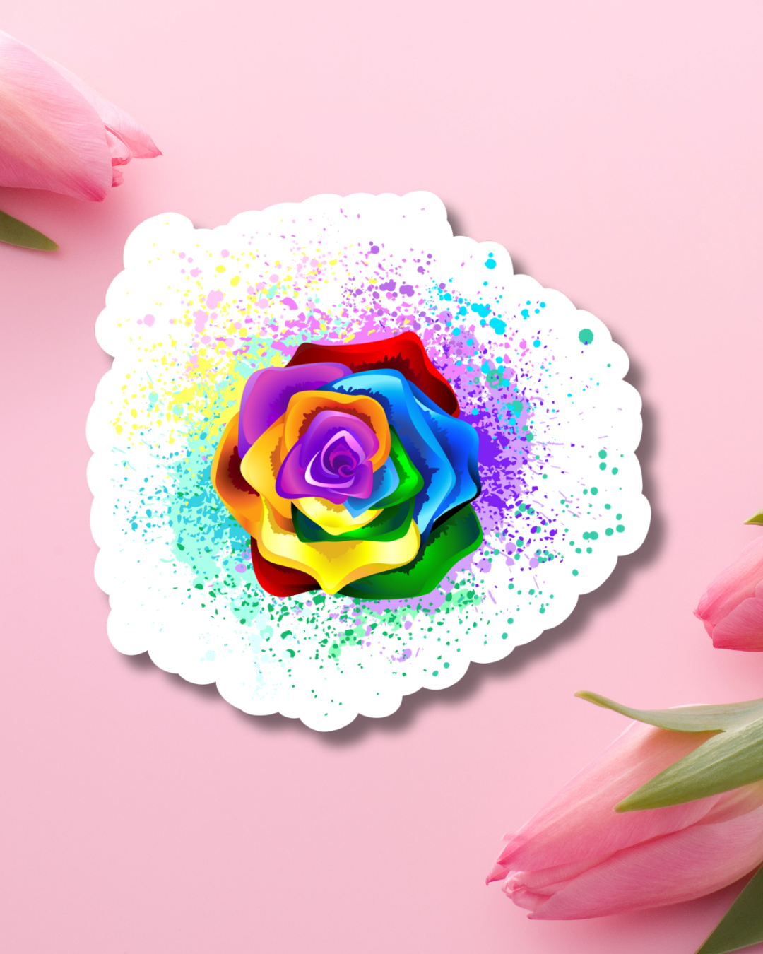 Autism Rose Vinyl Sticker