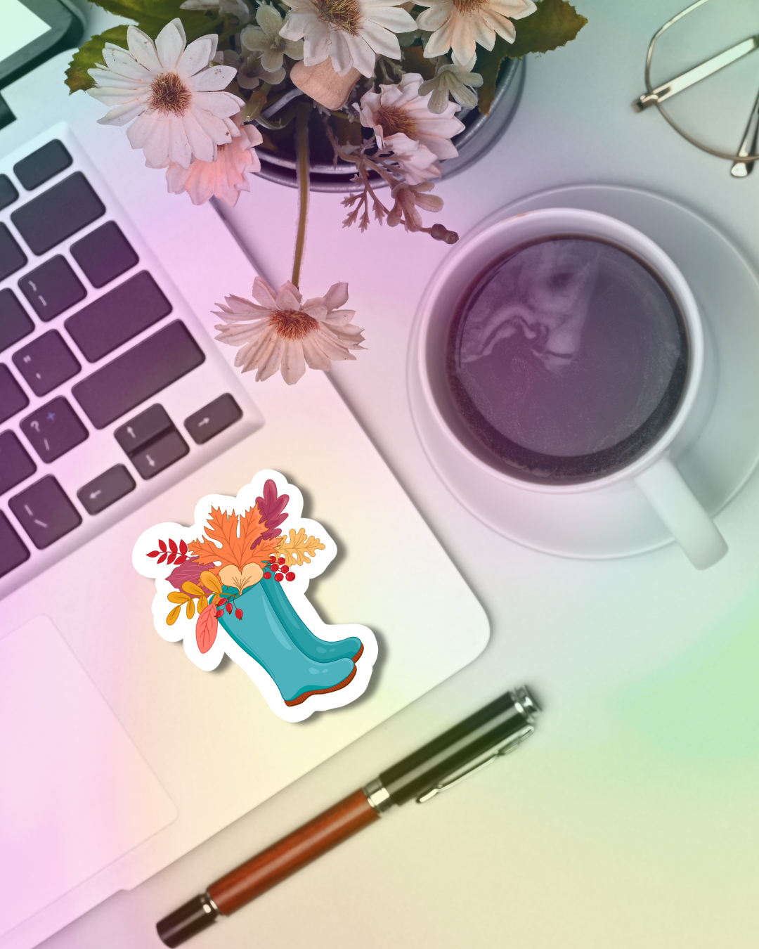Autumn Boots Vinyl Sticker