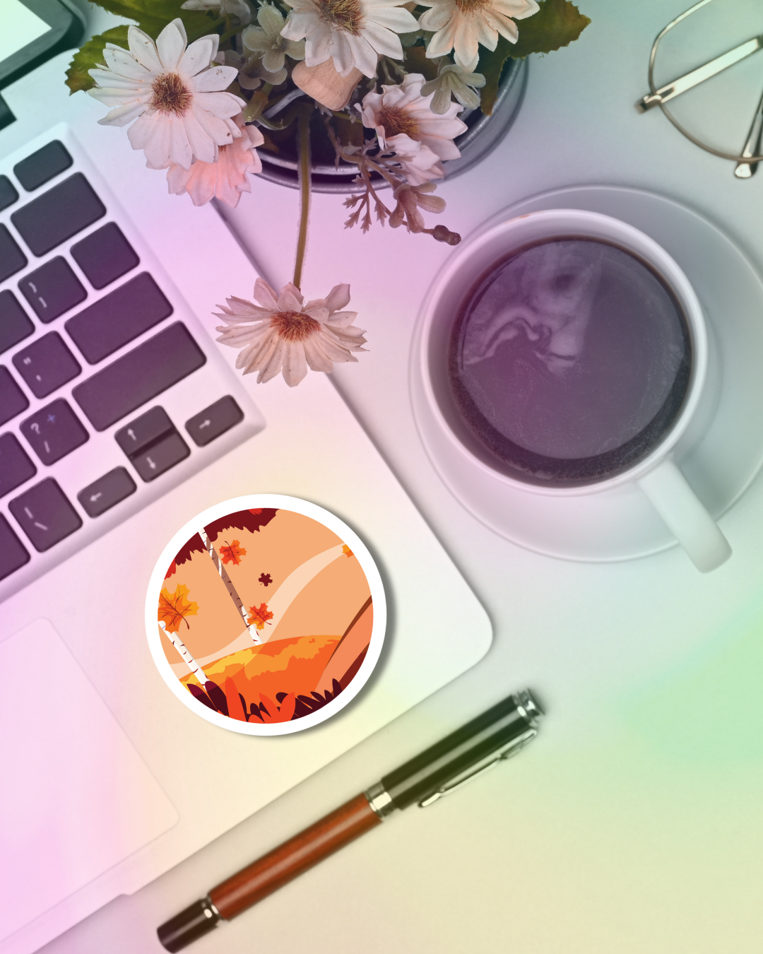 Autumn Evening Vinyl Sticker