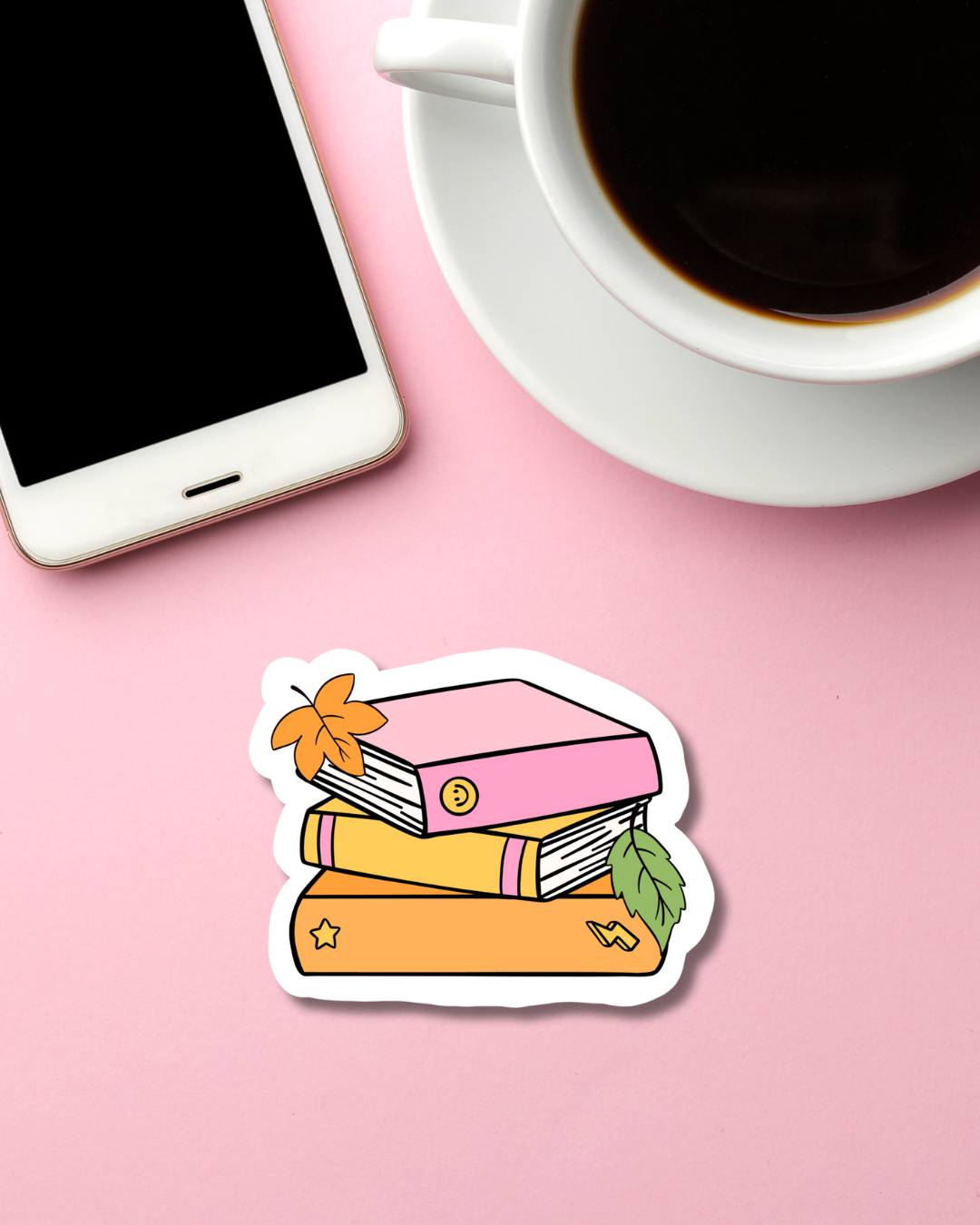 Autumn Books Mini Vinyl Sticker