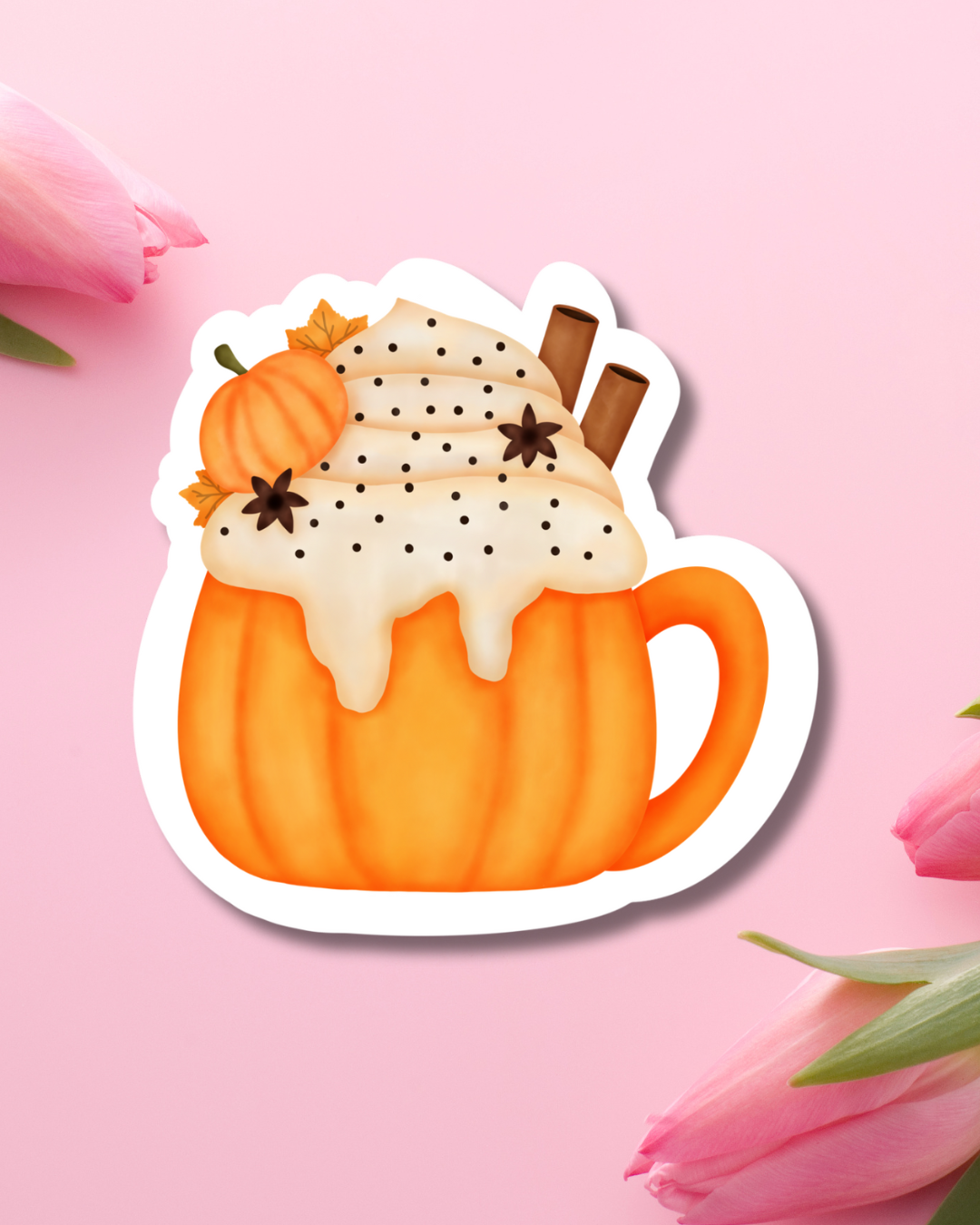 Autumn Latte Vinyl Sticker