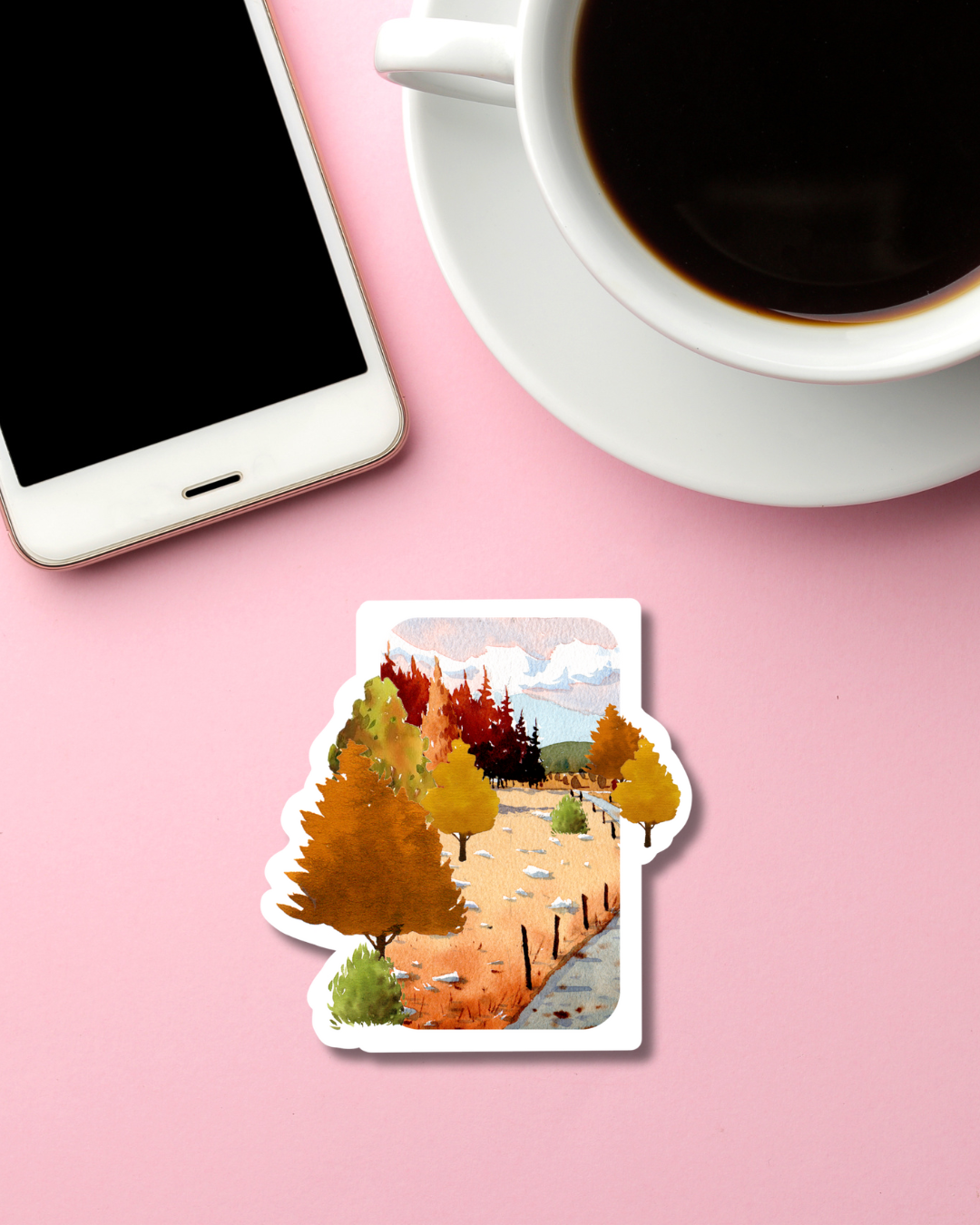 Autumn Trail Mini Vinyl Sticker