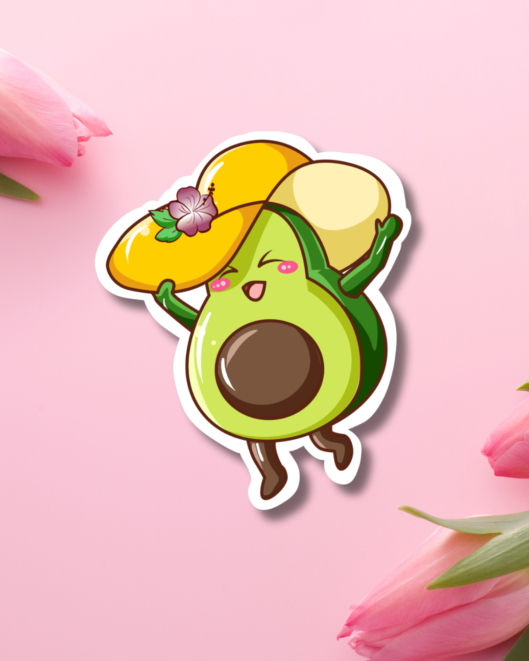 Avocado Dance Vinyl Sticker