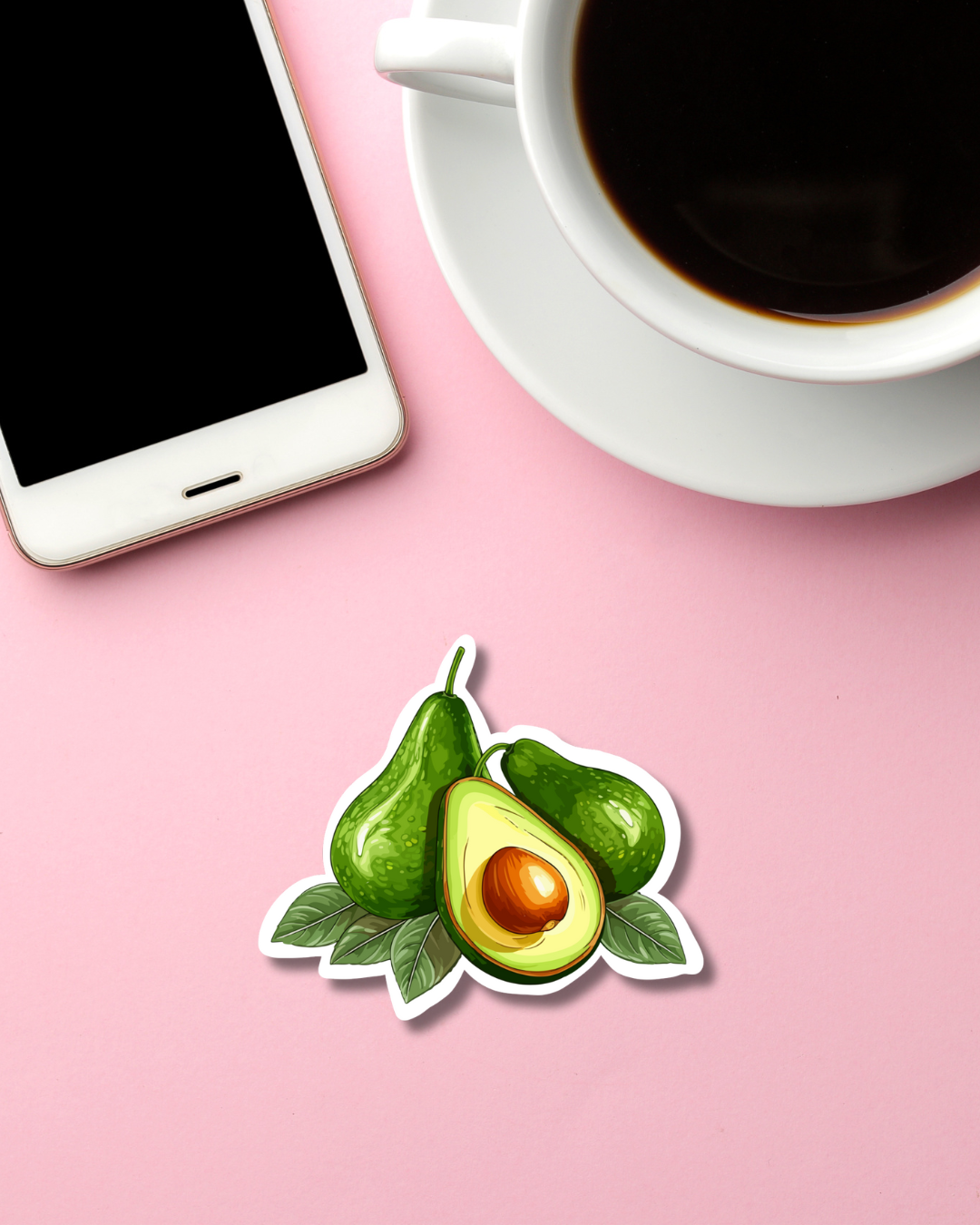 Avocado Bunch Mini Vinyl Sticker