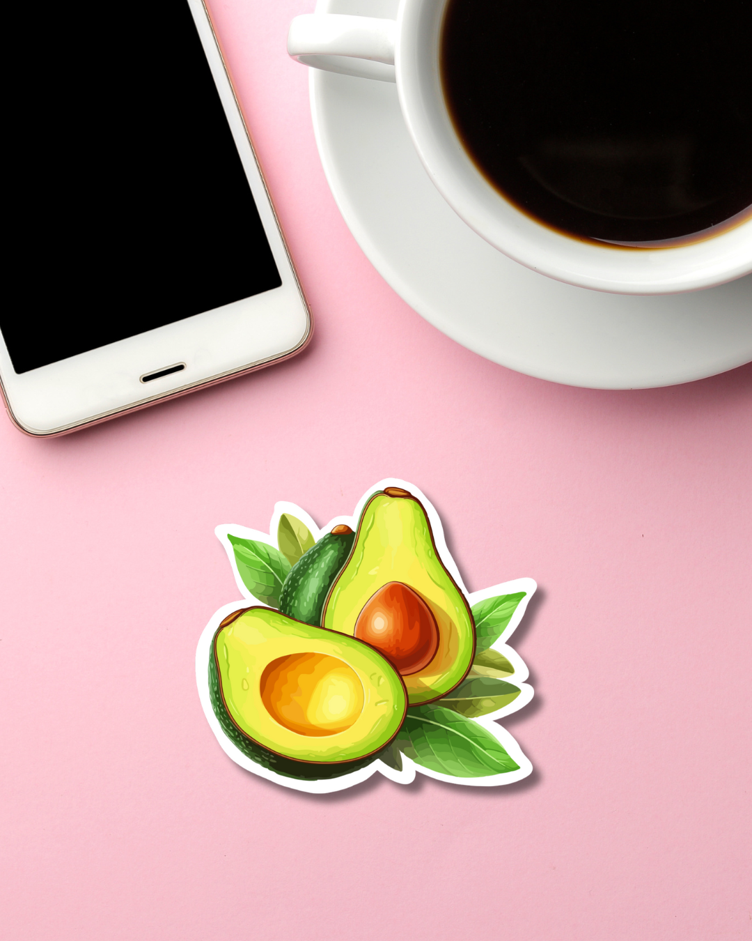 Avocado Couple Mini Vinyl Sticker