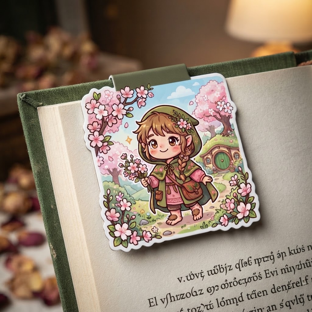 Hobbit Girl Magnetic Bookmark