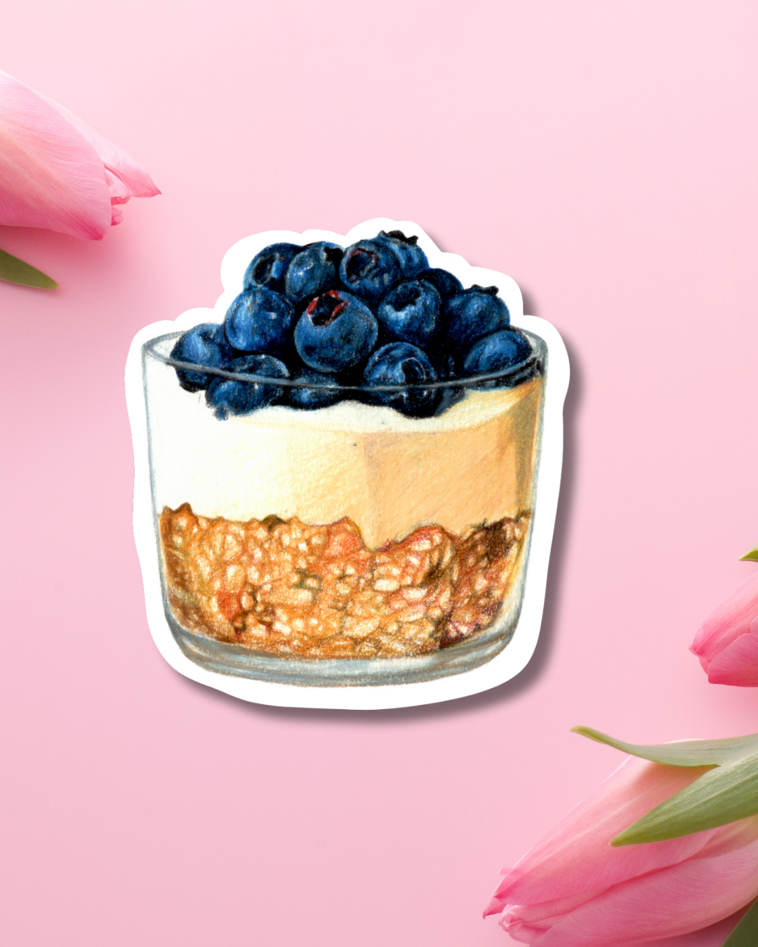 Blueberry Parfait Vinyl Sticker