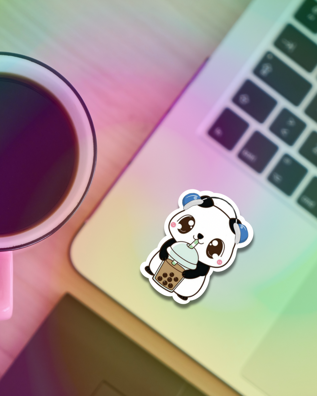 Boba Panda Vinyl Sticker