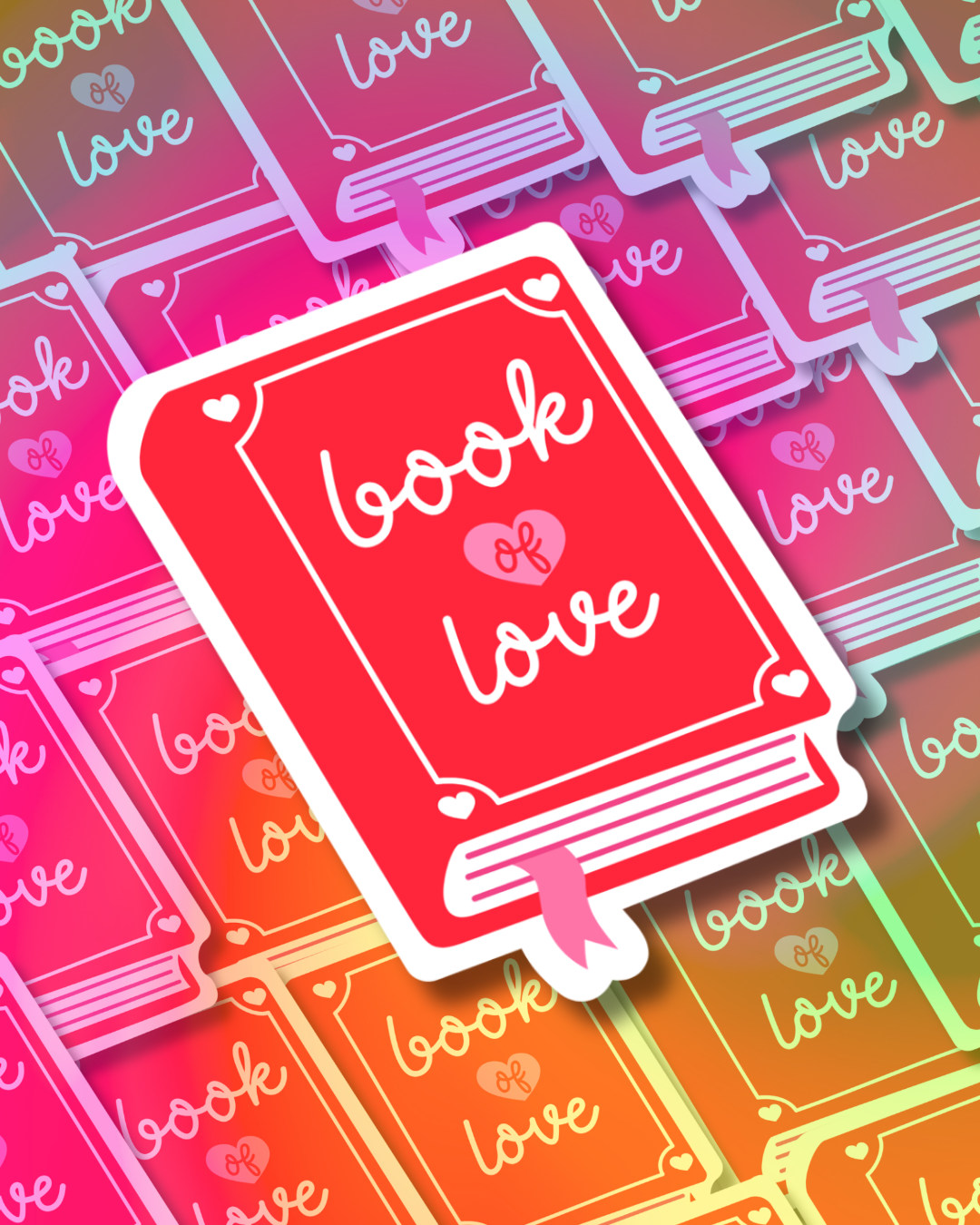 Book of Love Vinyl Sticker