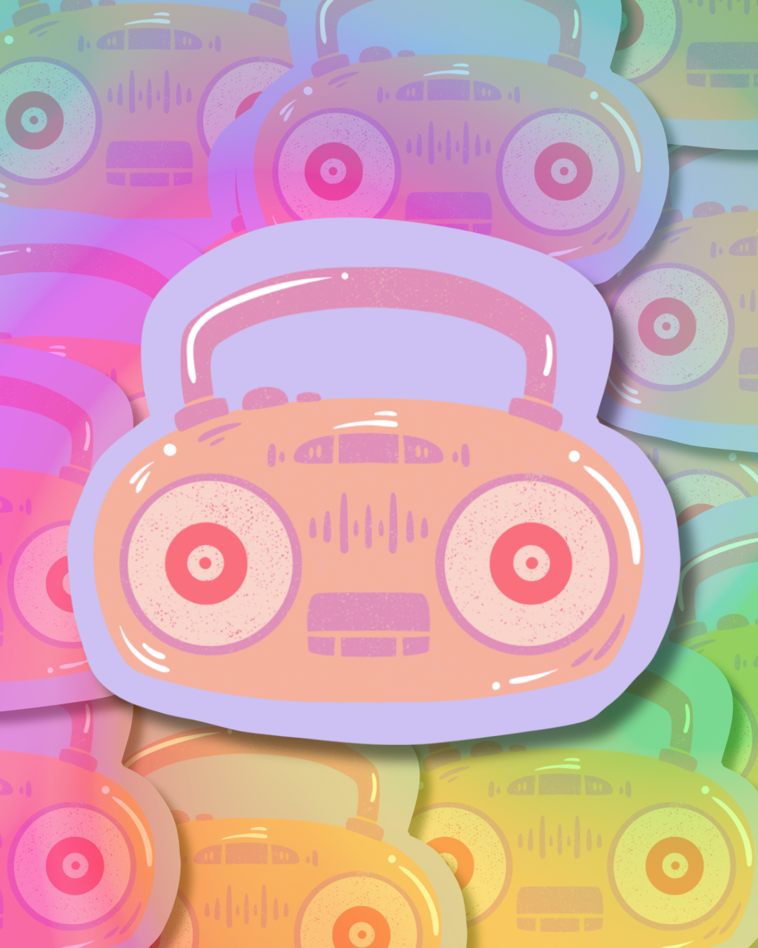 Bright Radio Vinyl Sticker