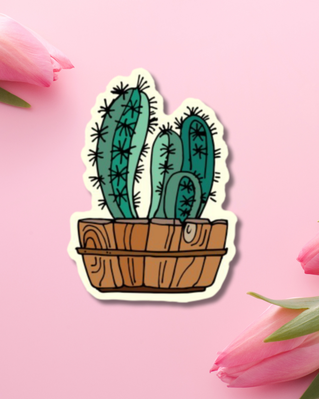 Cactus Pot Vinyl Sticker
