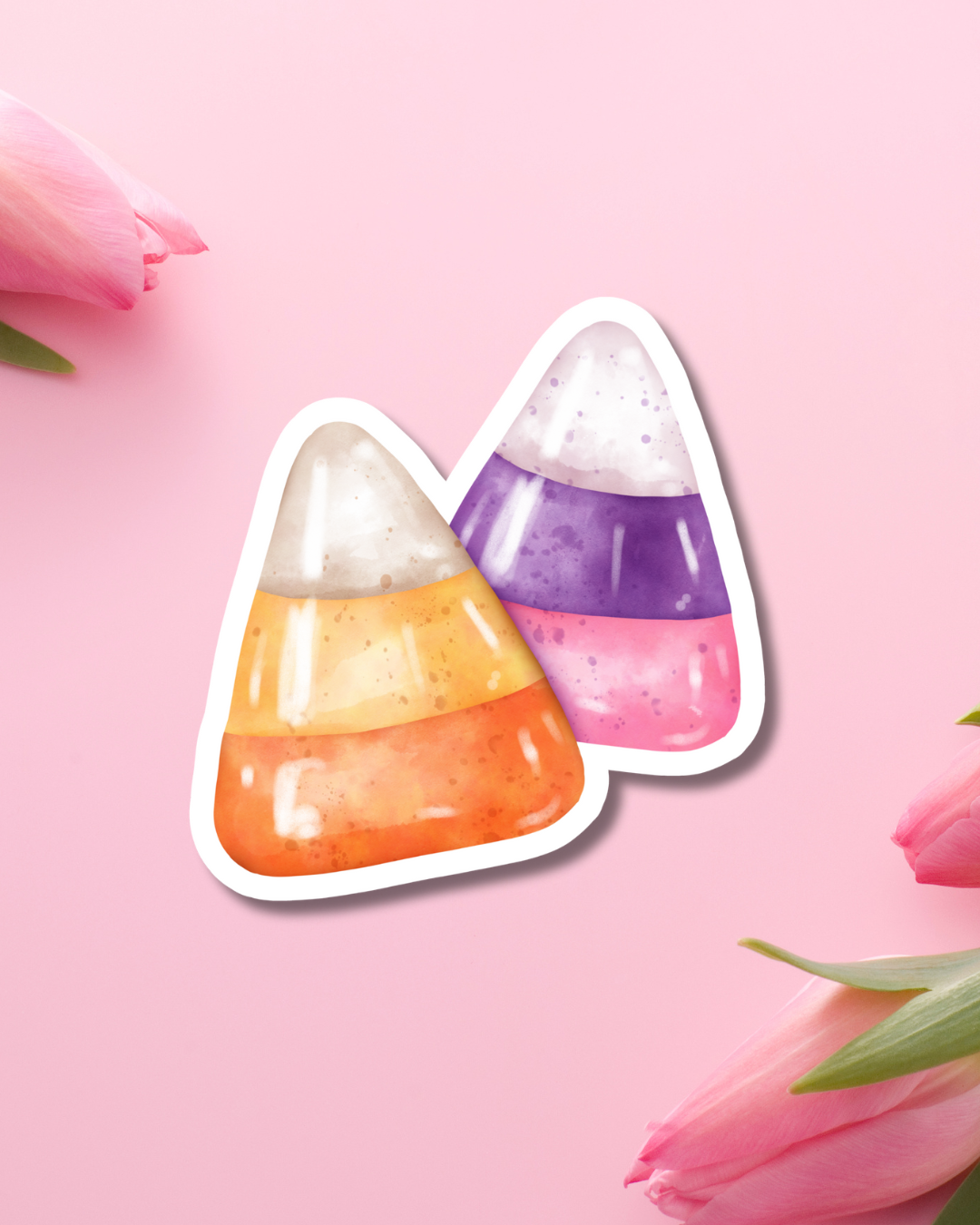 Candy Corn Colors Vinyl Sticker