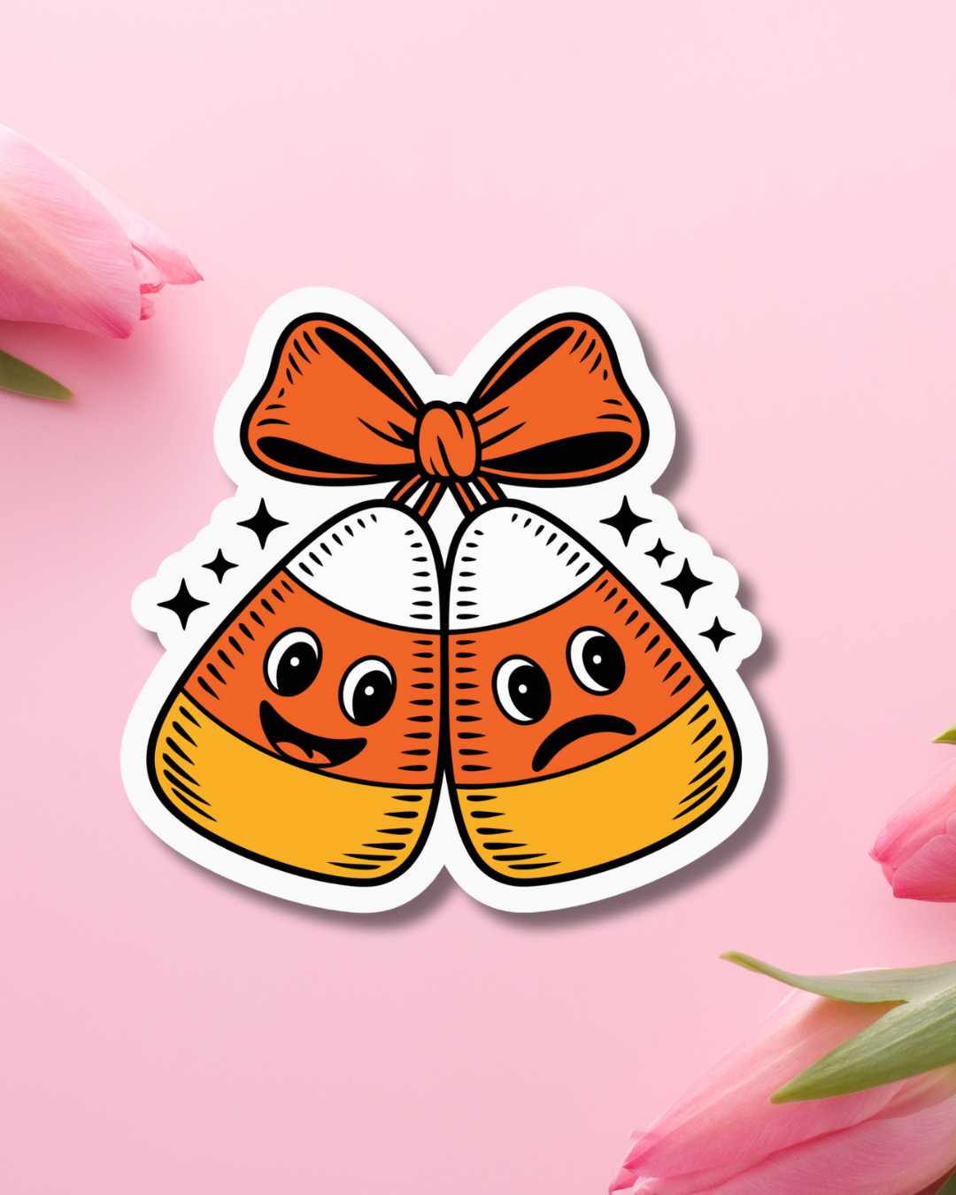 Candy Corn Duo Vinyl Sticker
