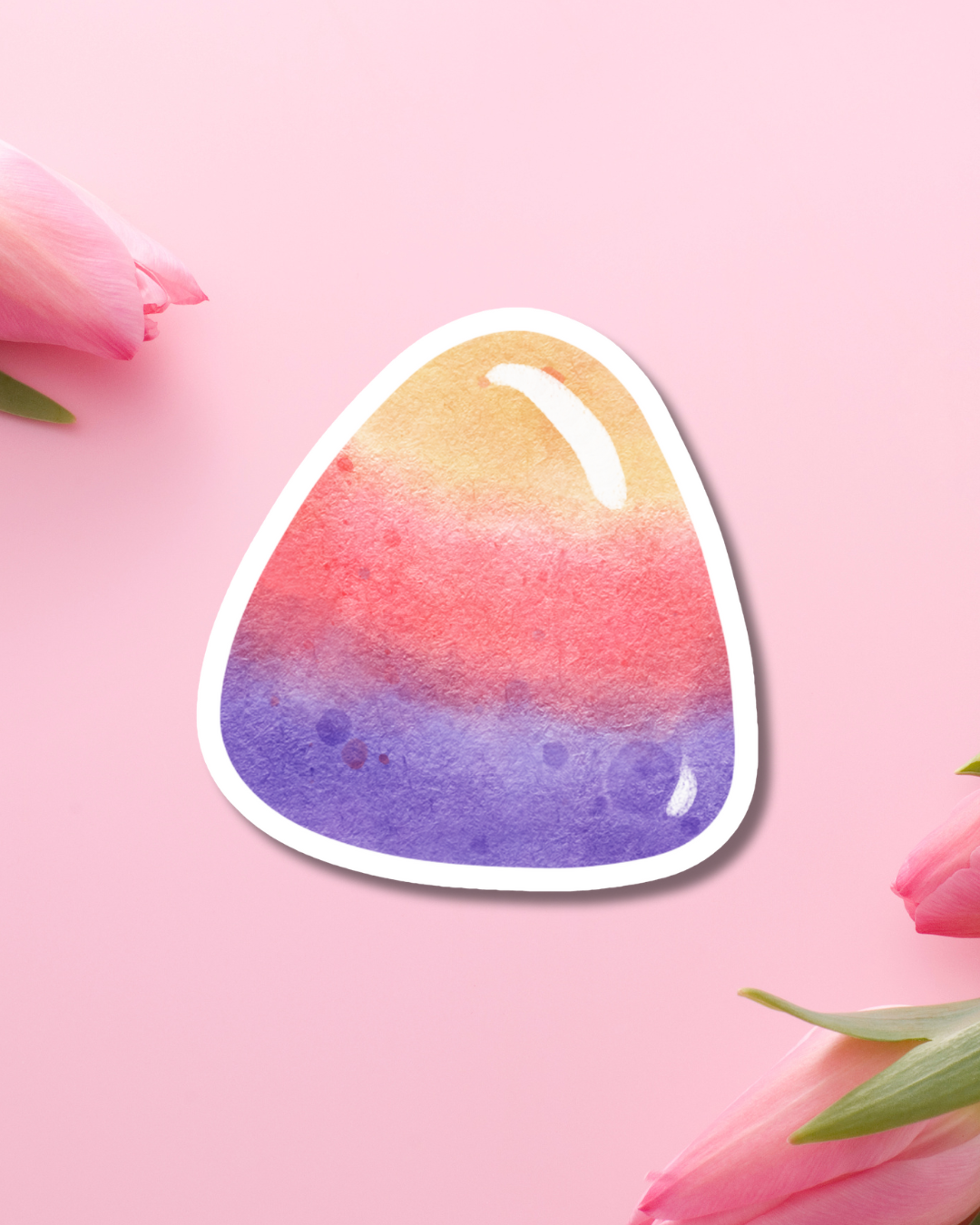 Candy Corn Hue Vinyl Sticker