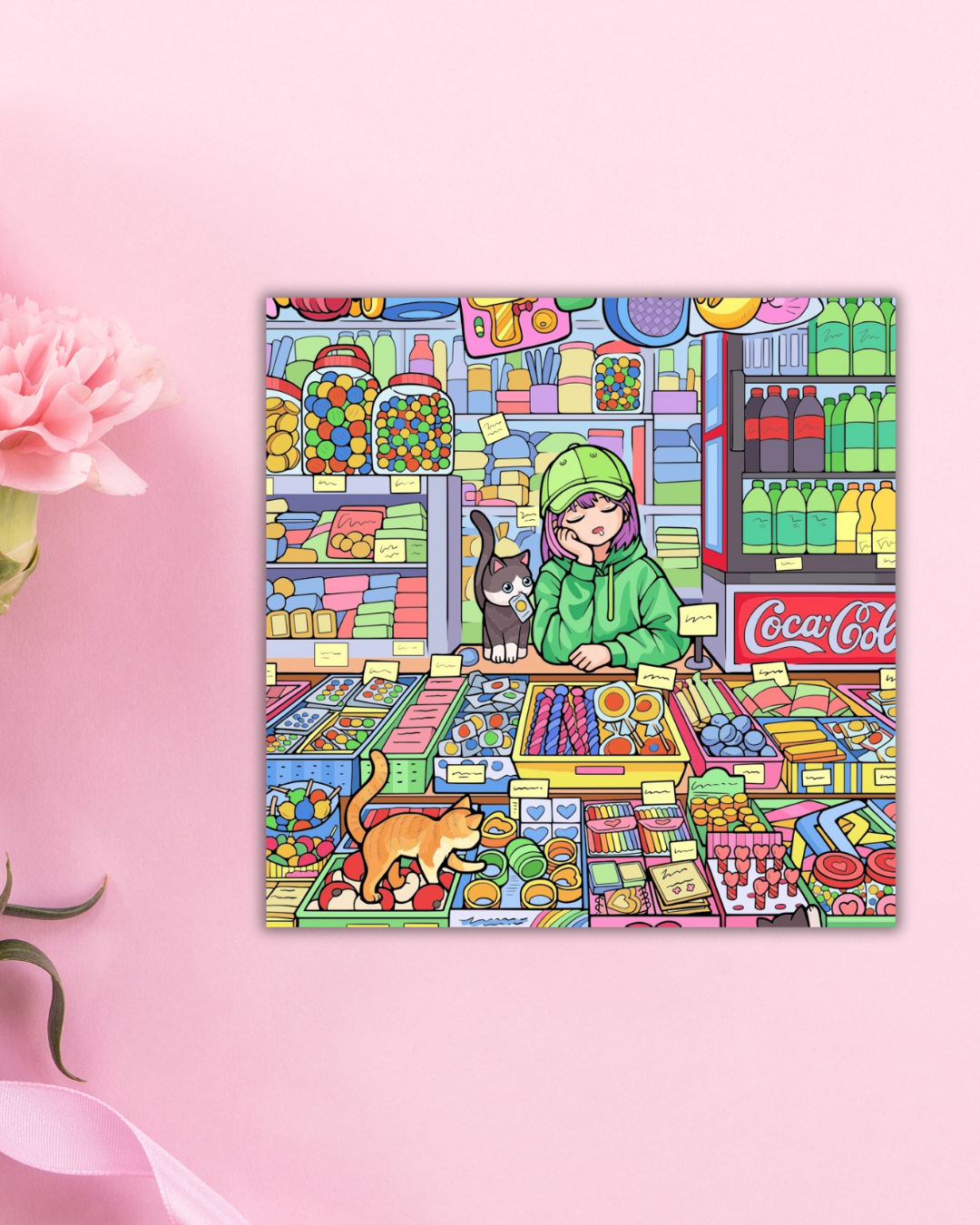 Candy Store Bliss Art Print Aesthetic Gift Decor