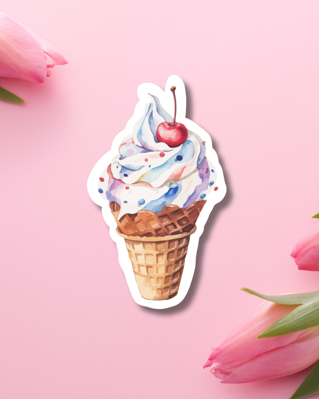 Cherry Sunday Vinyl Sticker