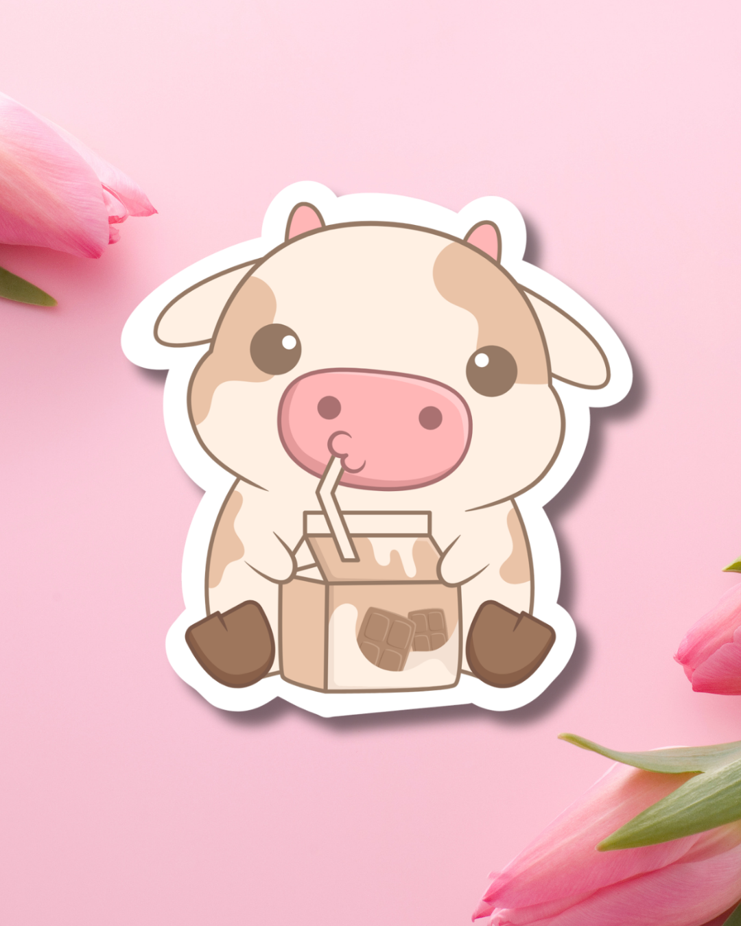 Chocolate Milk Cow Vinyl Sticker