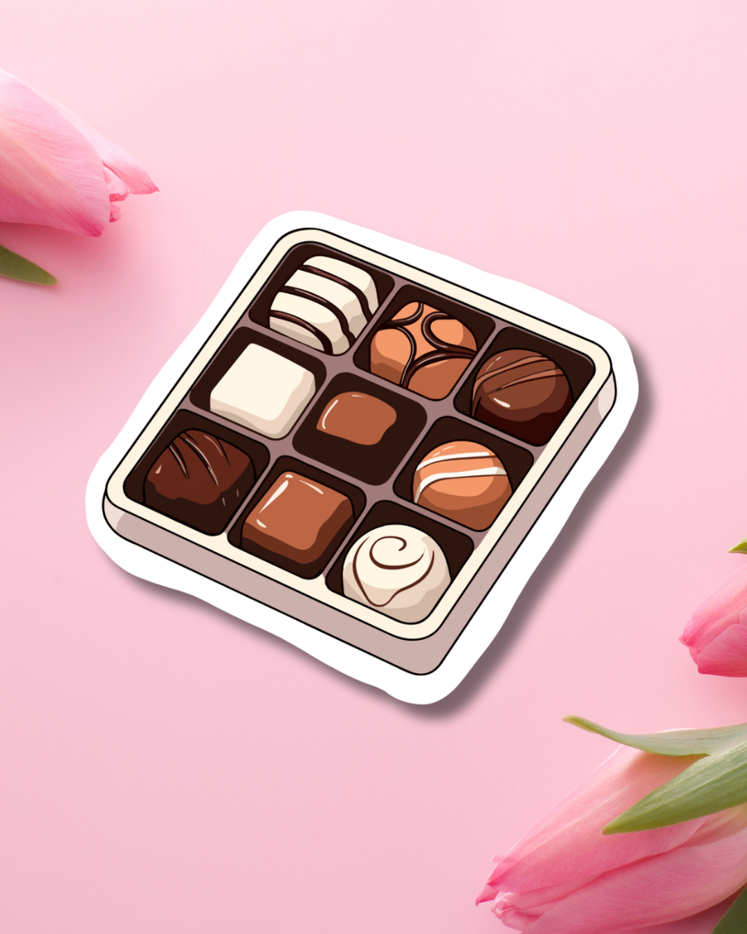 Chocolate Box Vinyl Sticker