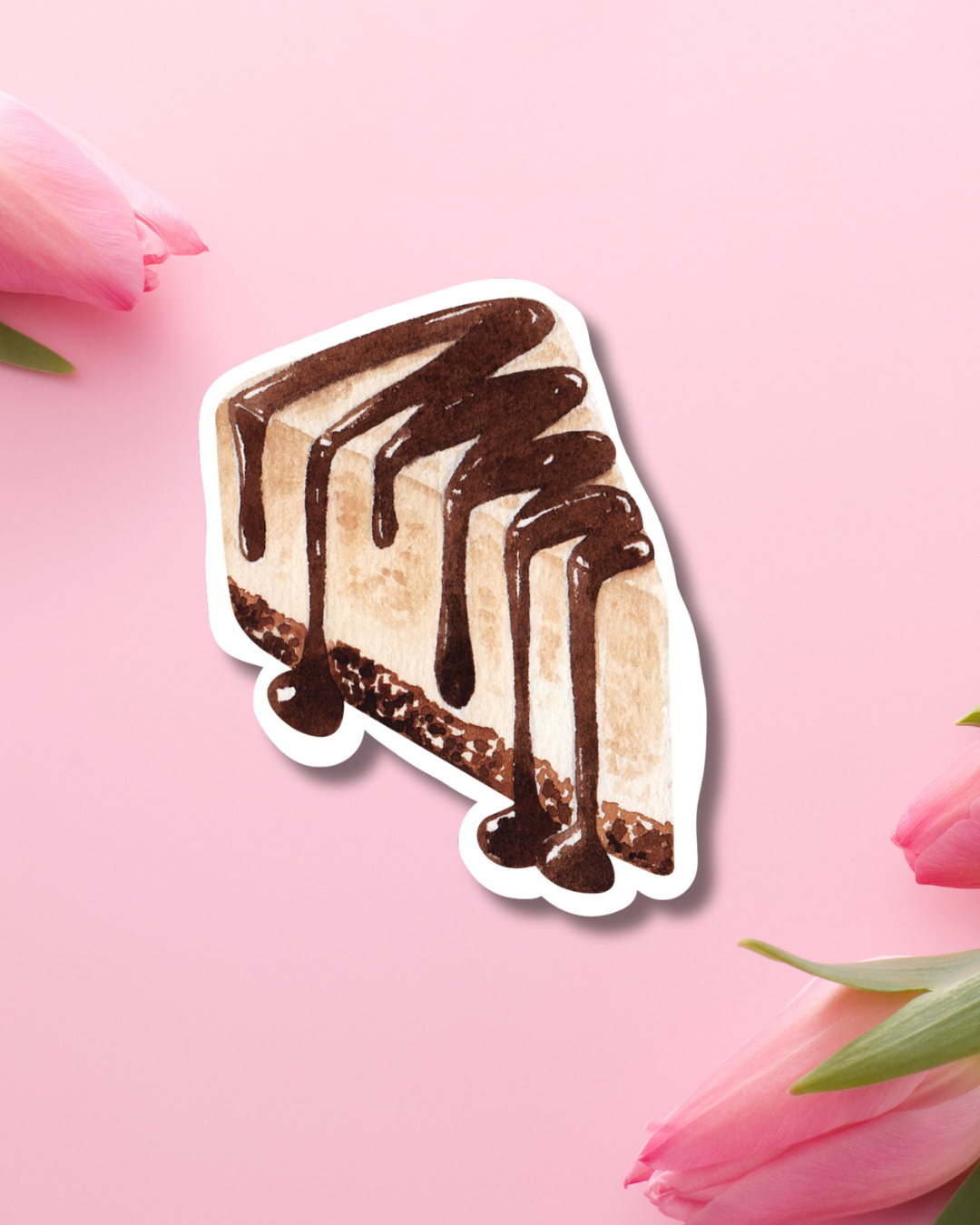 Chocolate Cheesecake Vinyl Sticker