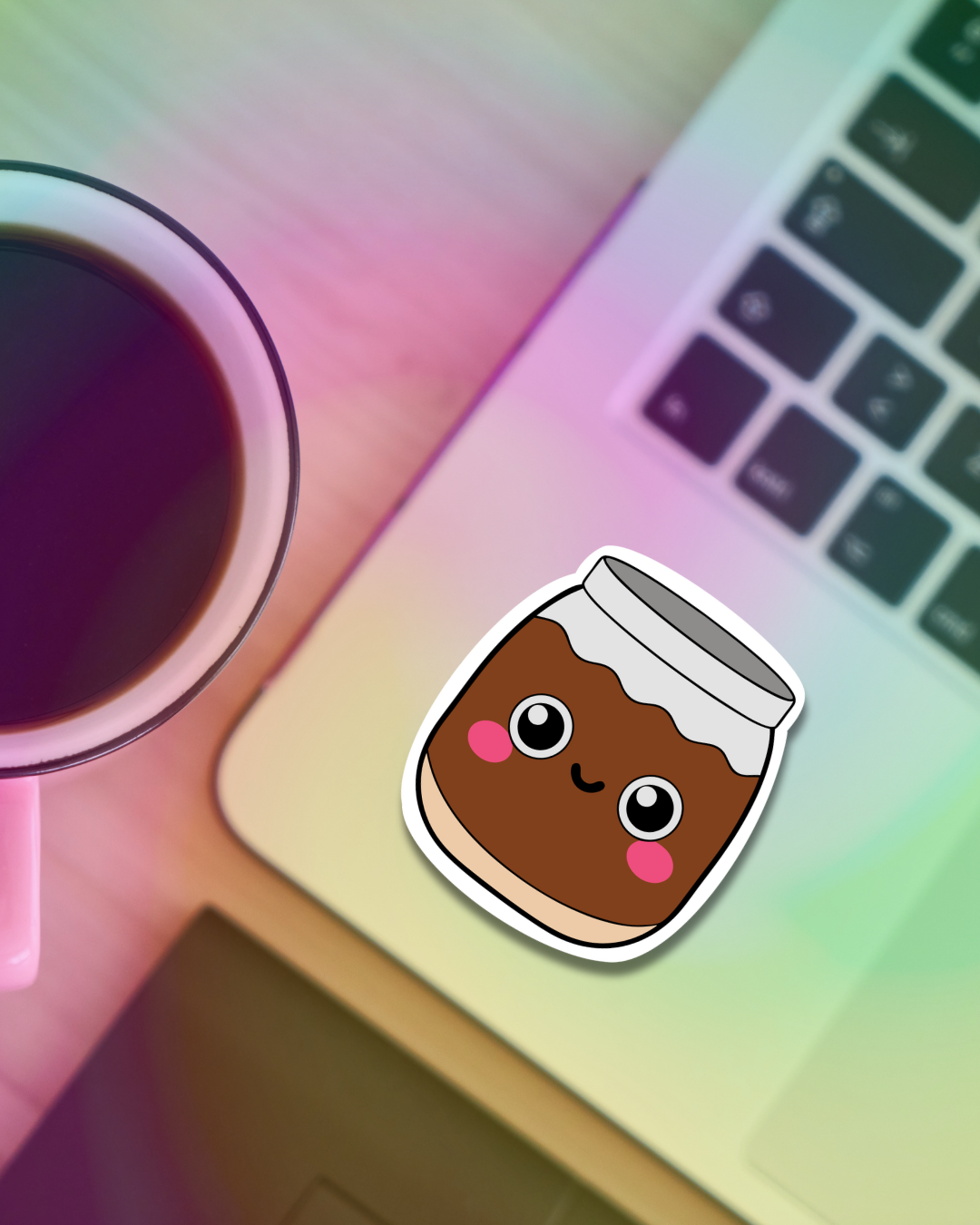 Chocolate Jar Vinyl Sticker