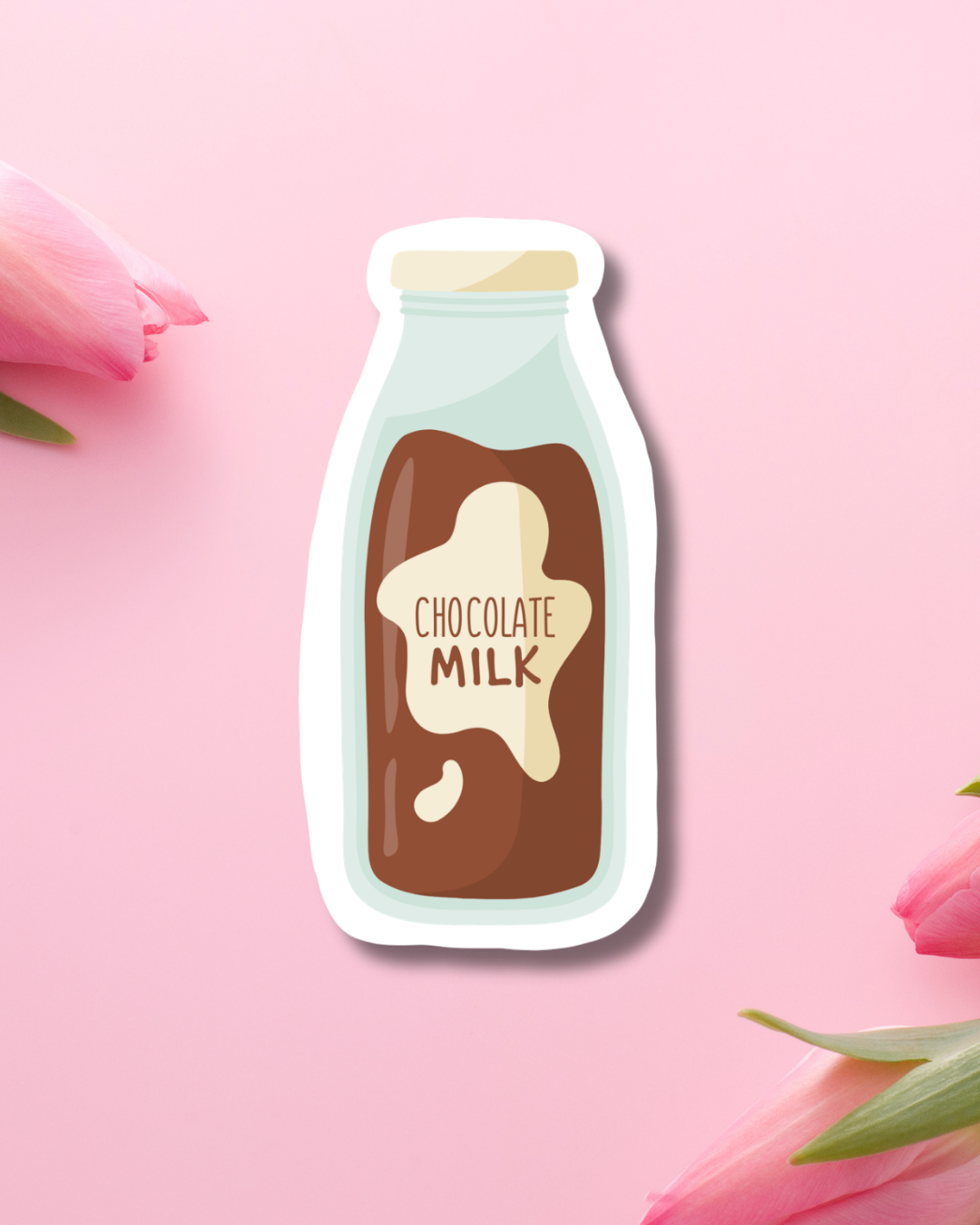 Chocolate Milk Bottle Vinyl Sticker