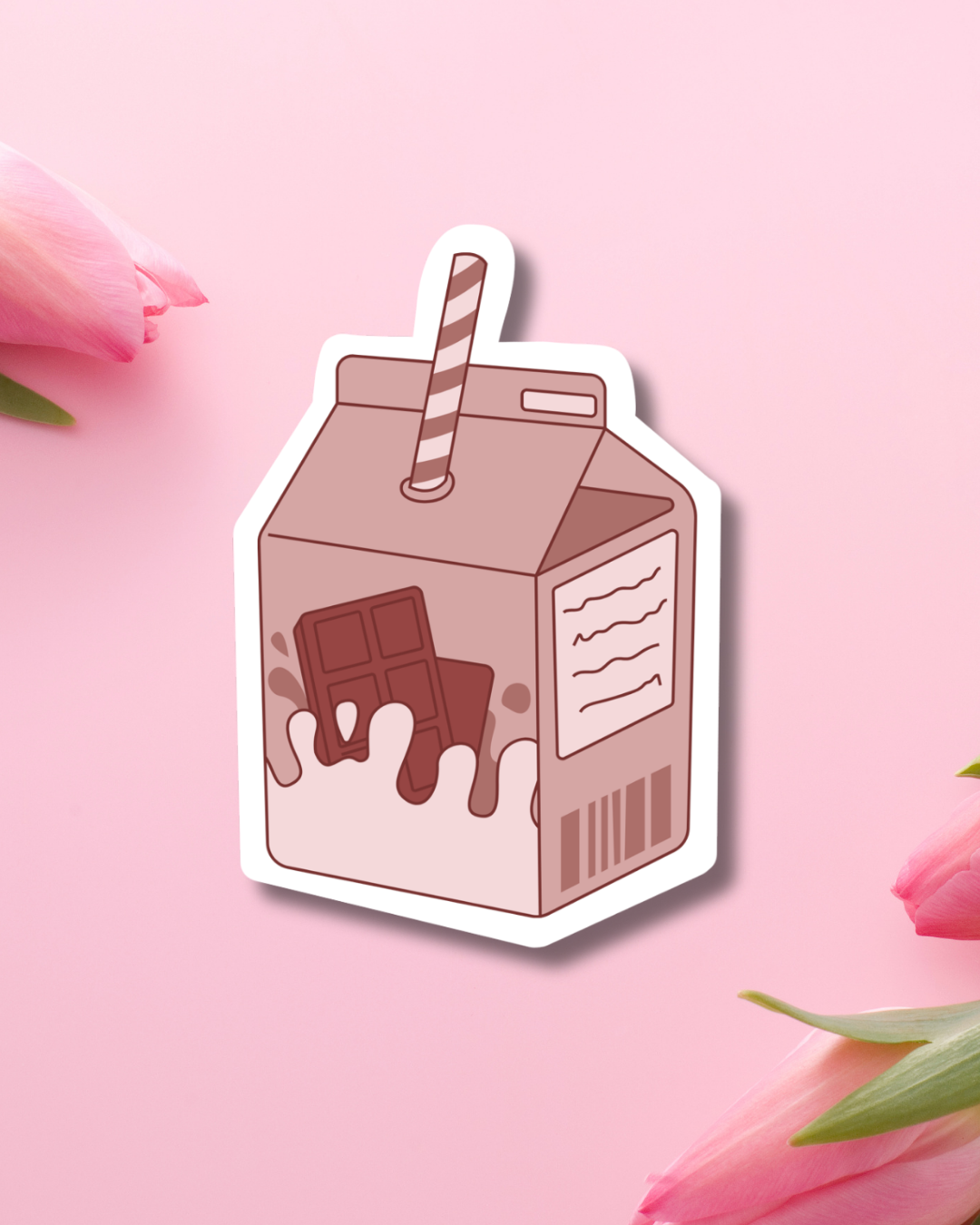Chocolate Milk Box Vinyl Sticker