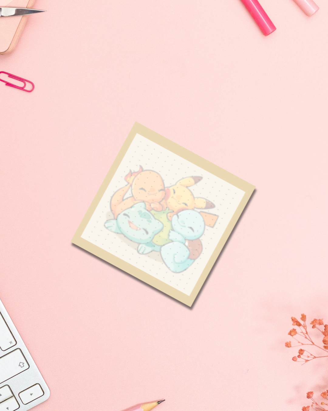 Choose Your Pokémon Notepad Kawaii Art Aesthetic Cute Gift