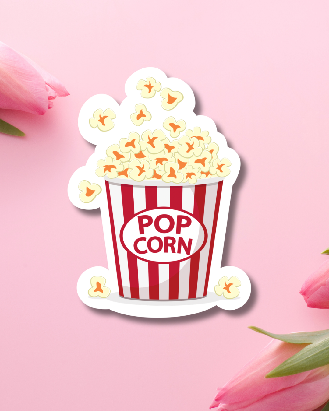 Classic Popcorn Vinyl Sticker
