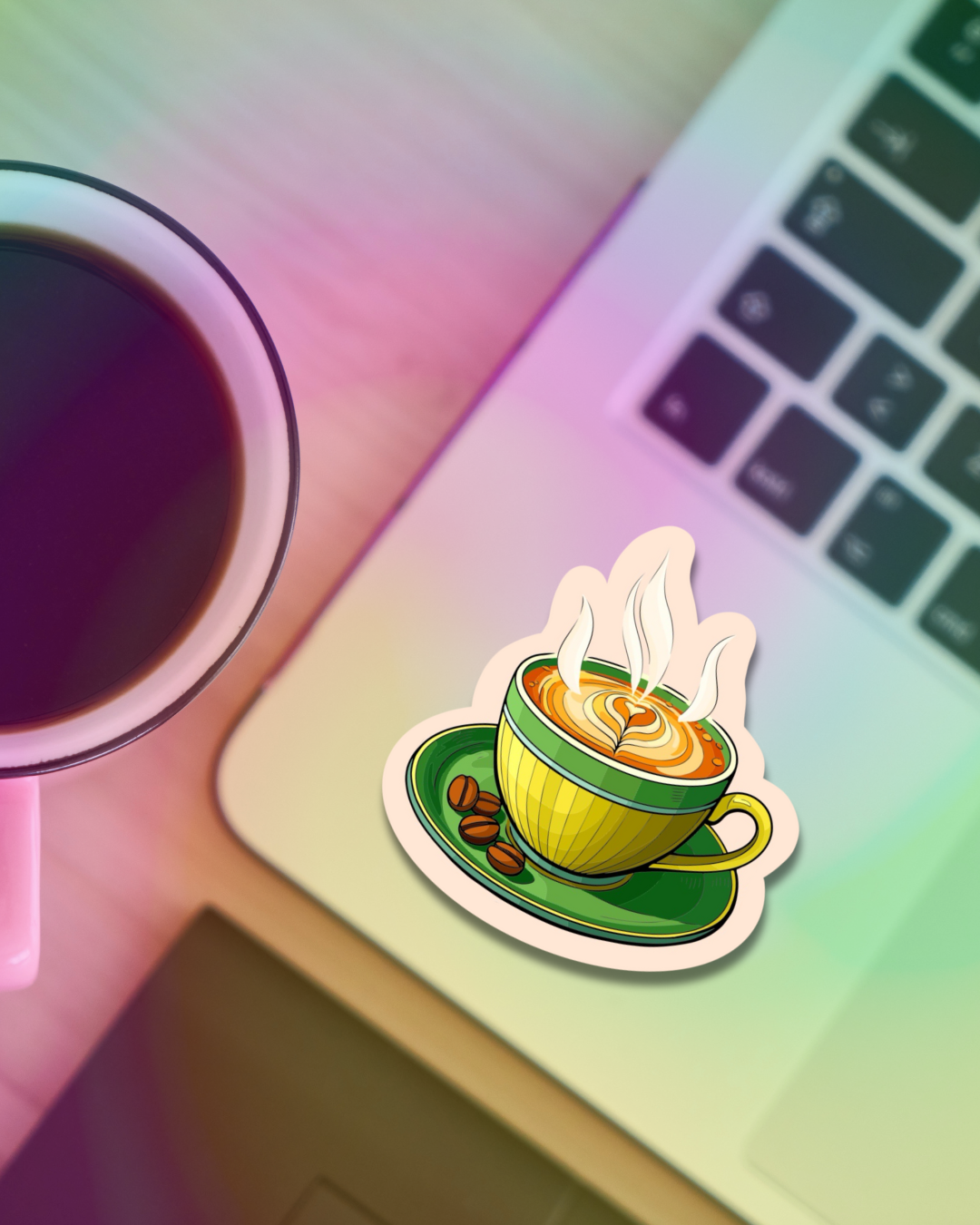 Coffee Bliss Vinyl Sticker
