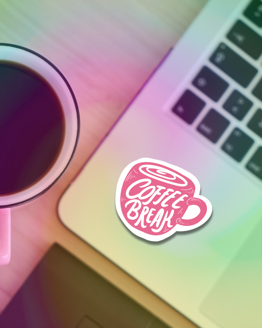 Coffee Break Vinyl Sticker