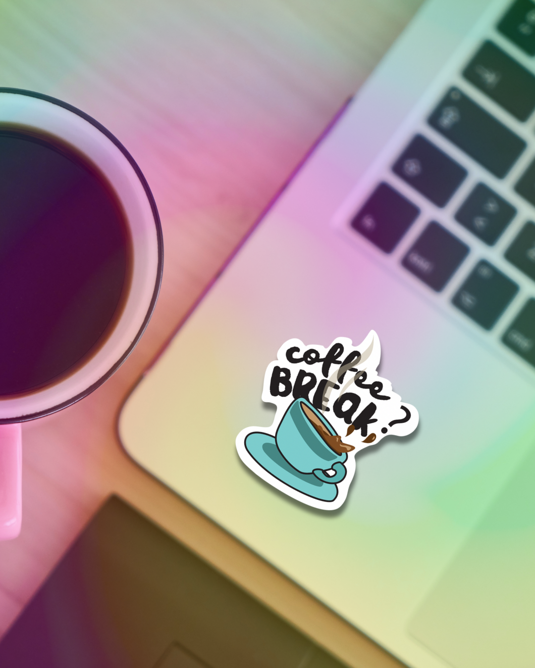 Coffee Break Vinyl Sticker