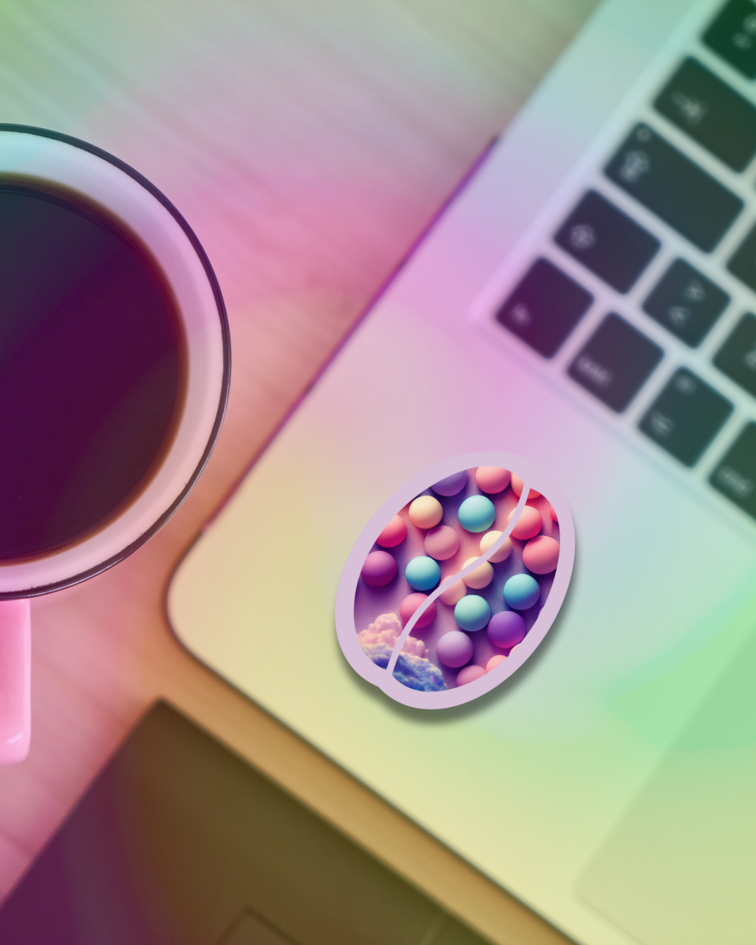 Coffee Candy Vinyl Sticker