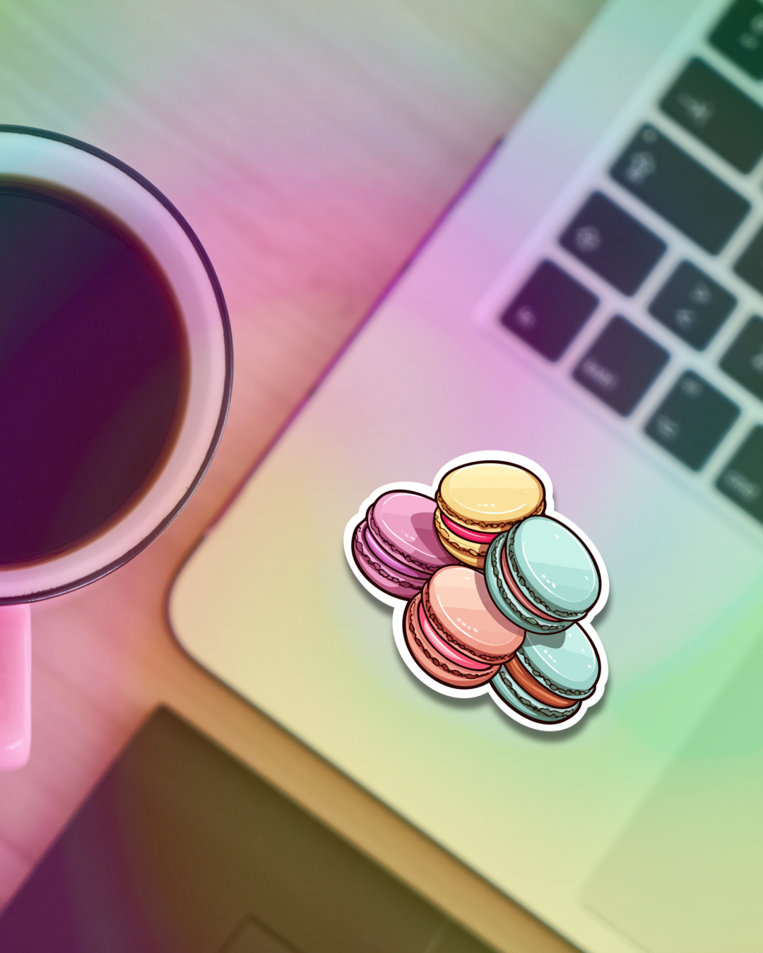 Colorful Macaron Vinyl Sticker
