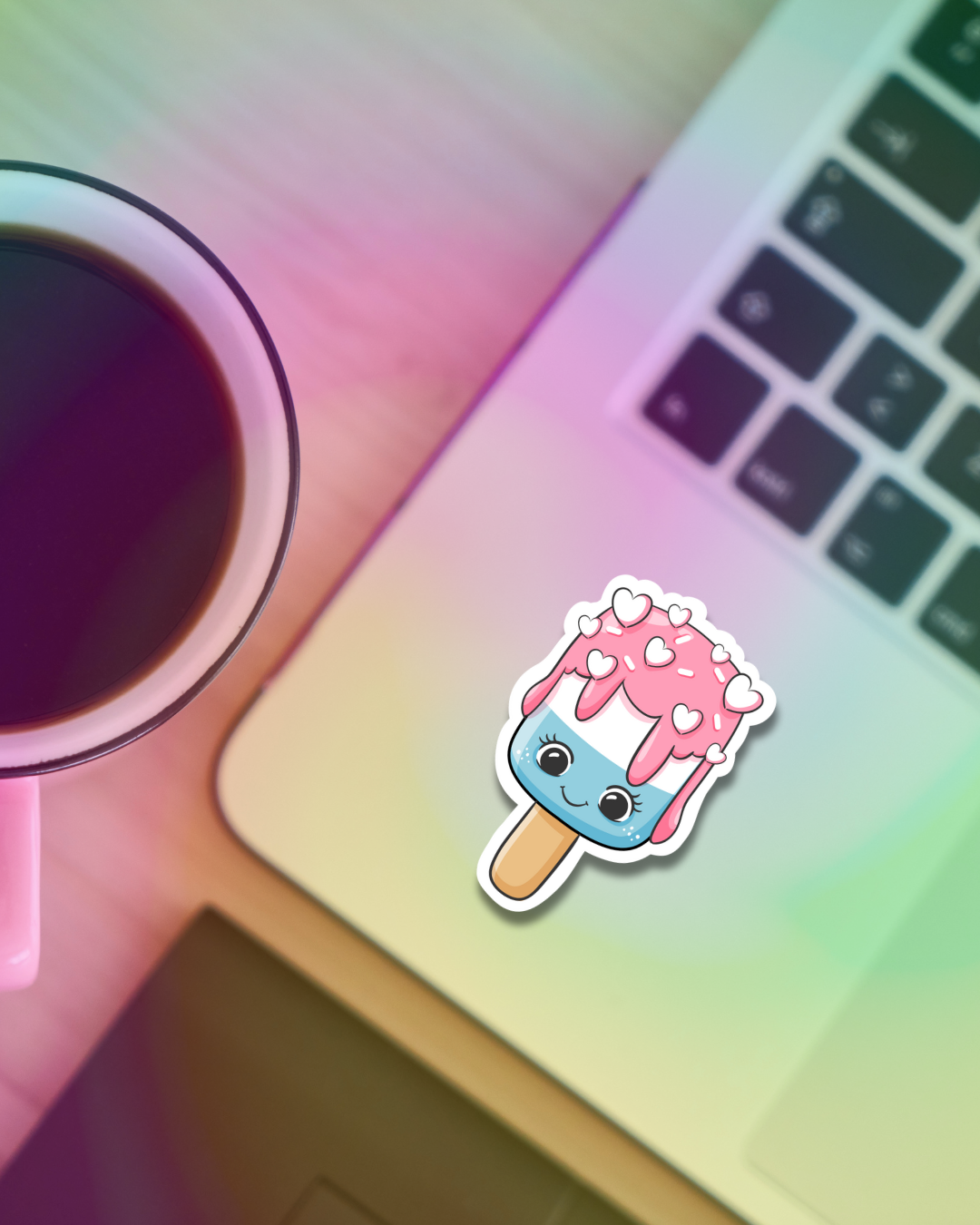 Colorful Popsicle Vinyl Sticker