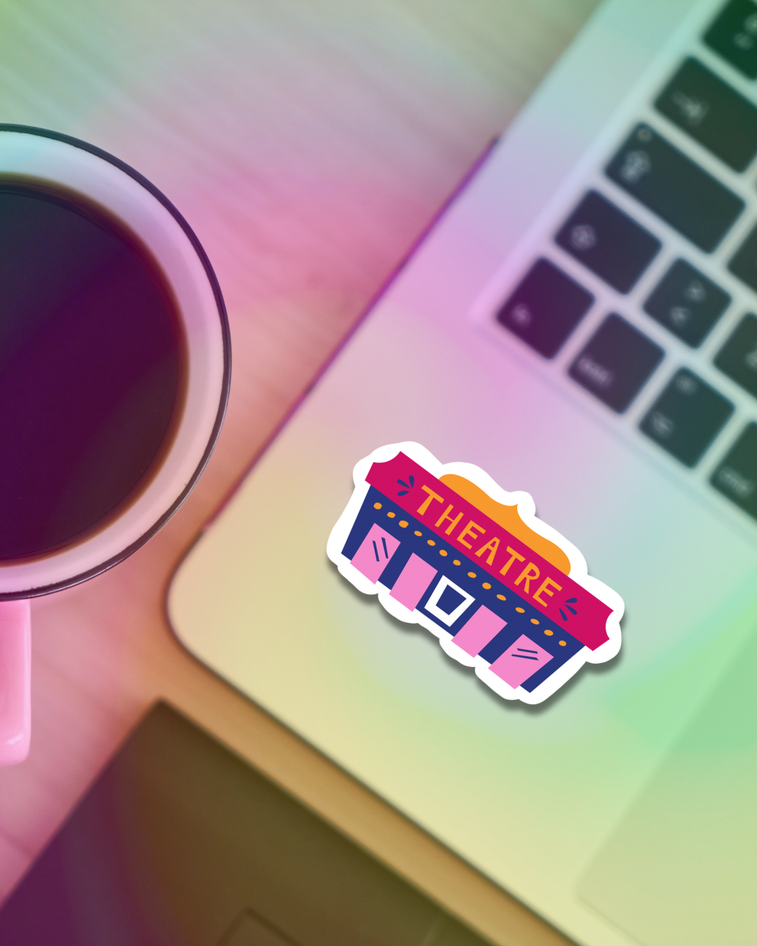 Colorful Theatre Vinyl Sticker