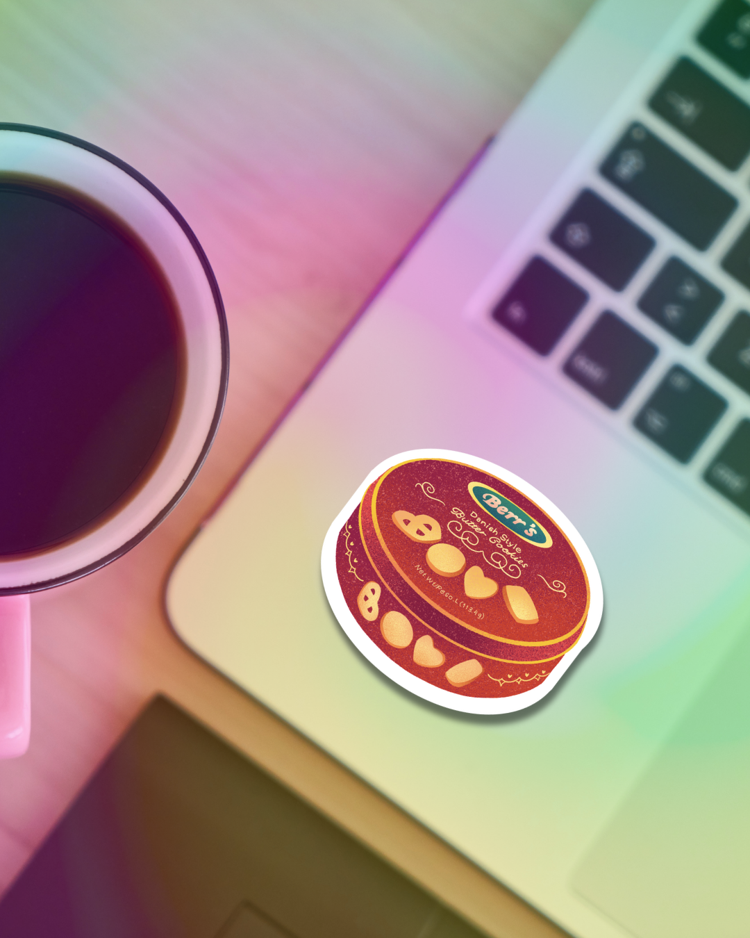 Cookies Tea Vinyl Sticker