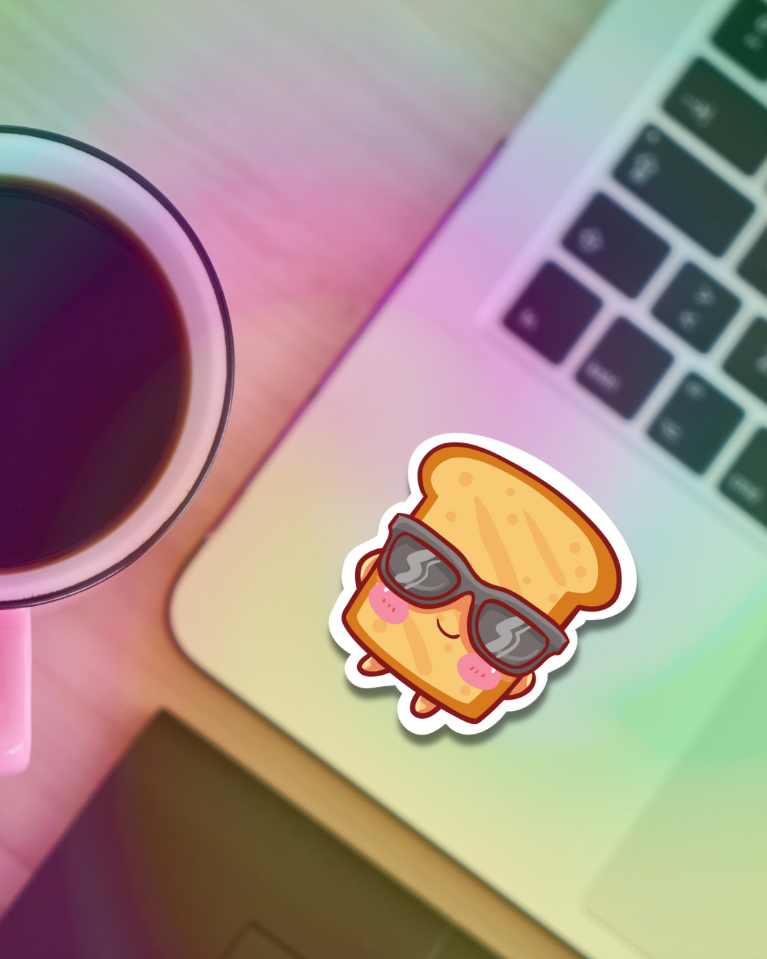 Cool Toast Vinyl Sticker