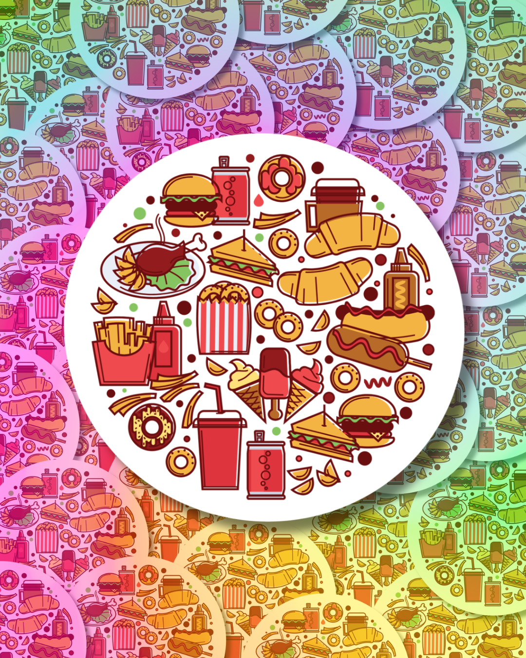 Cheeseburger Dream Vinyl Sticker