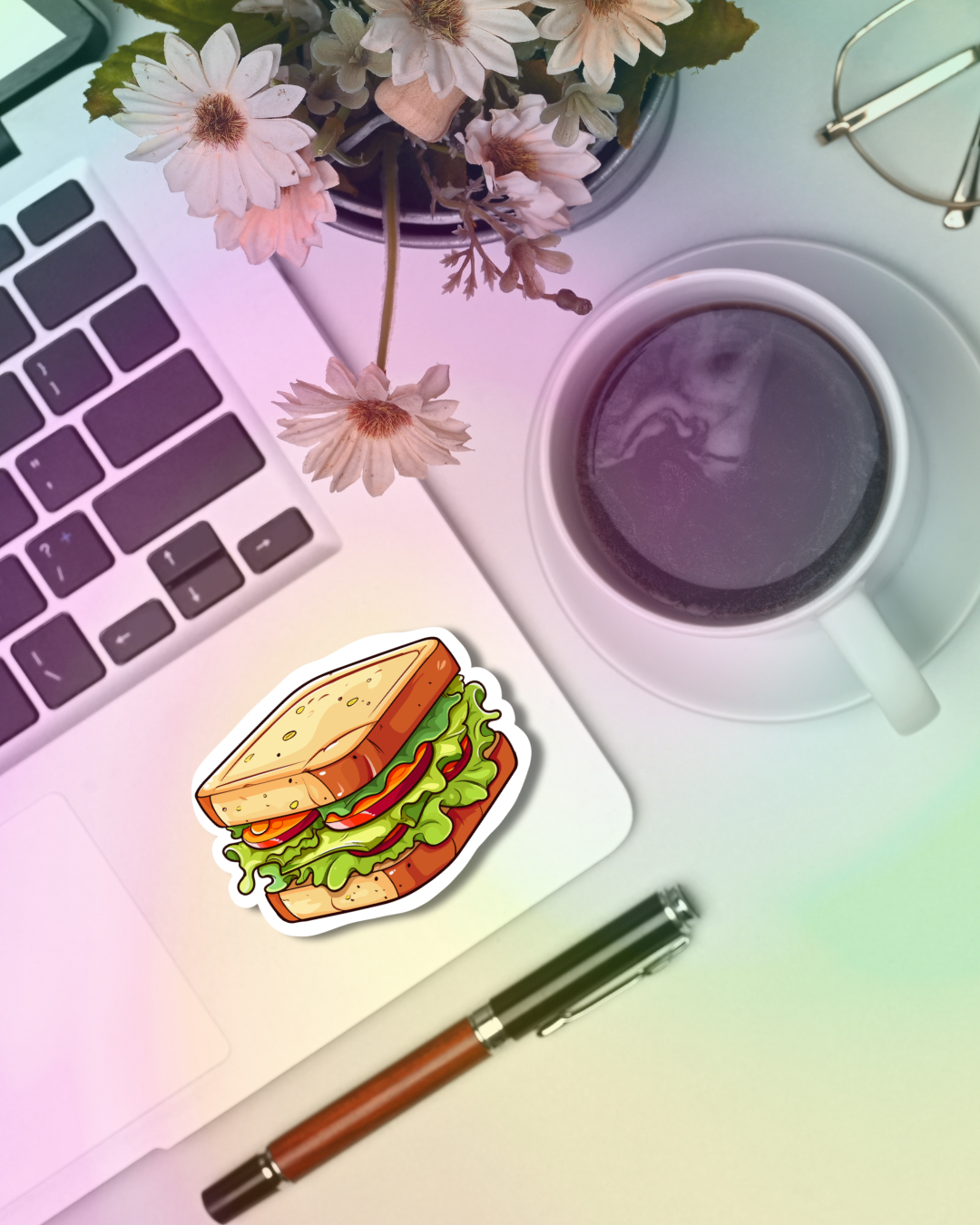 Veggie Sandwish Vinyl Sticker