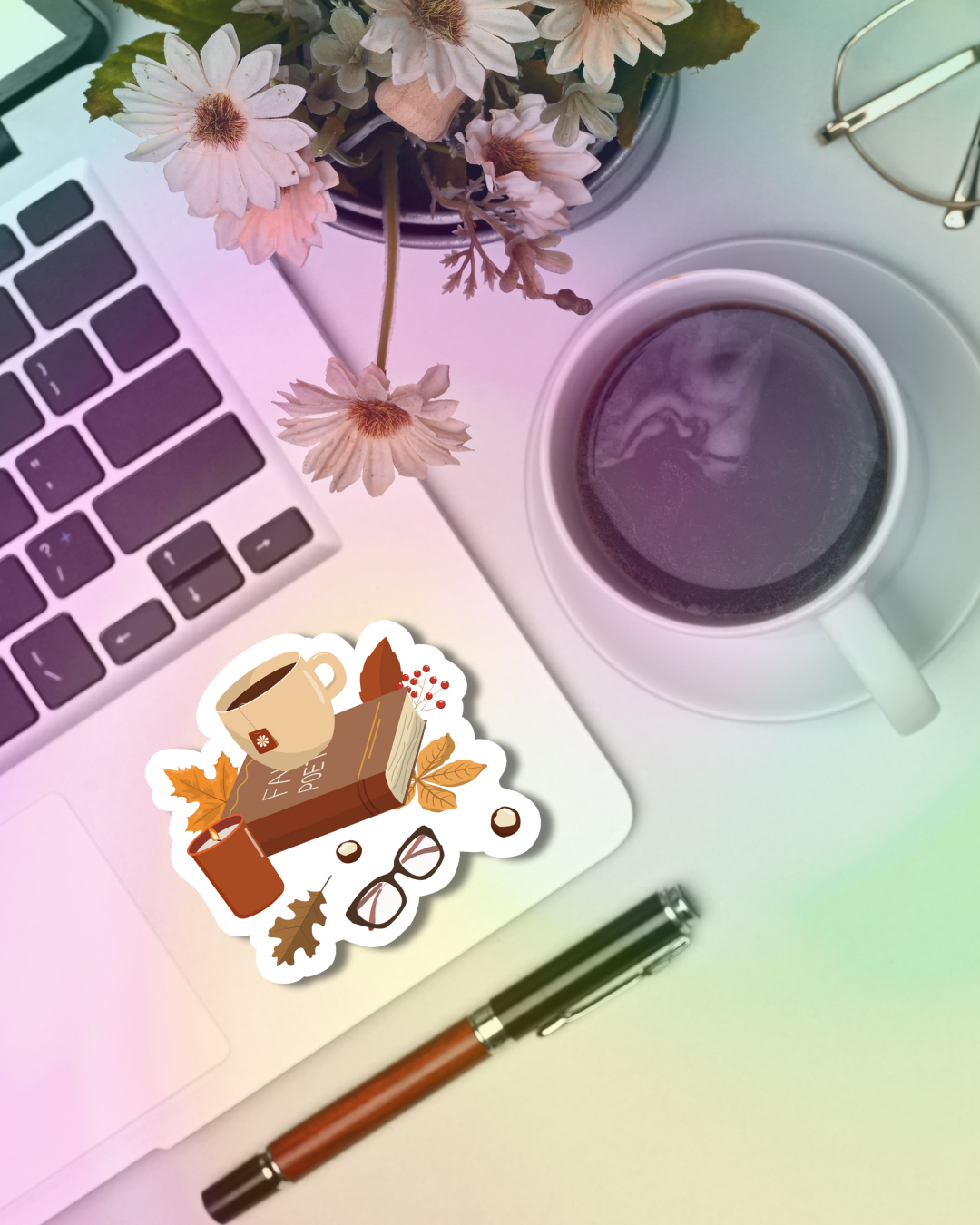 Cozy Study Vinyl Sticker