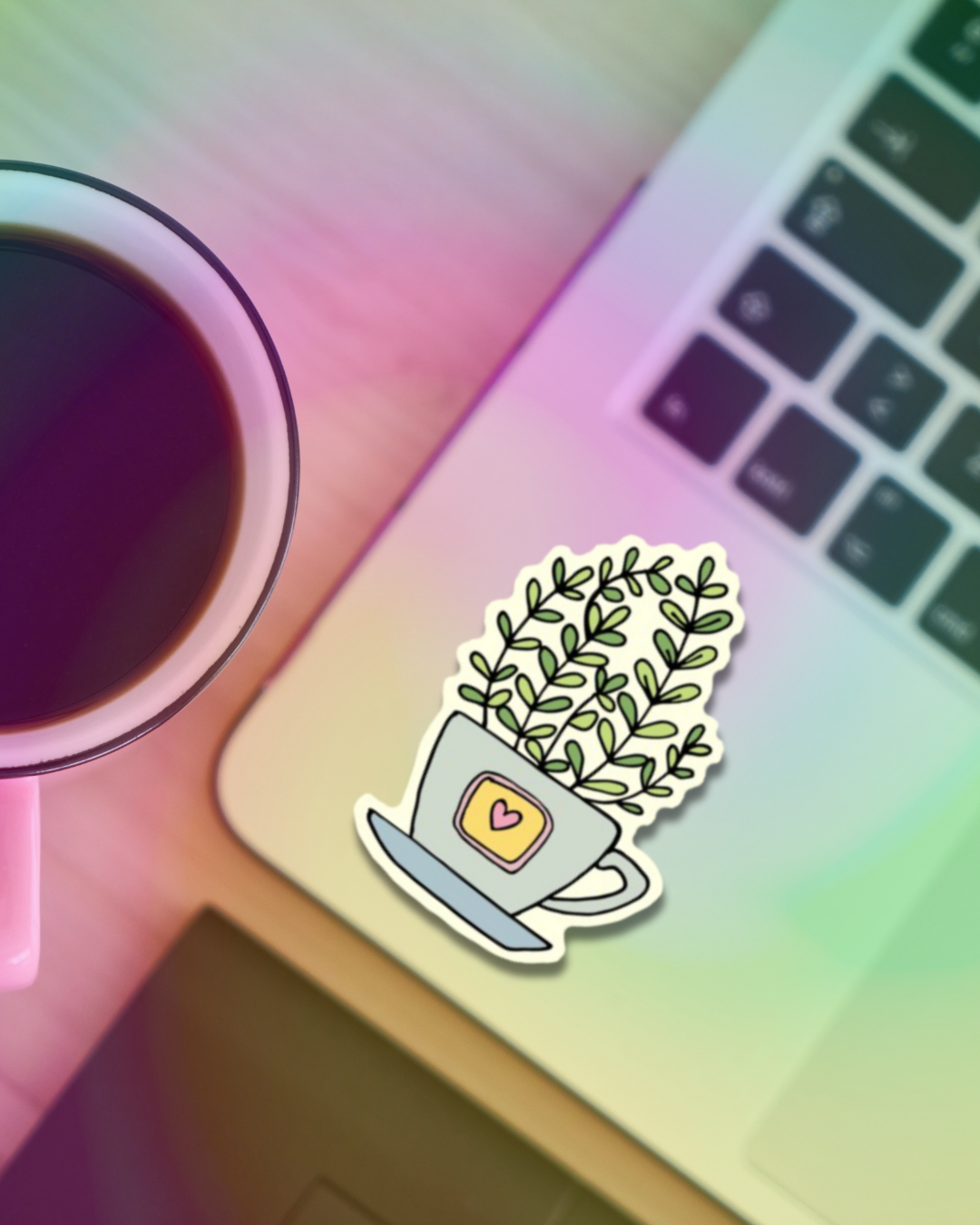 Cup Plant Vinyl Sticker