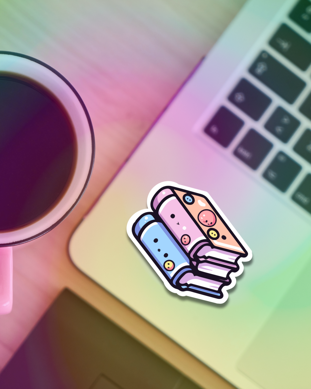 Cute Books Vinyl Sticker