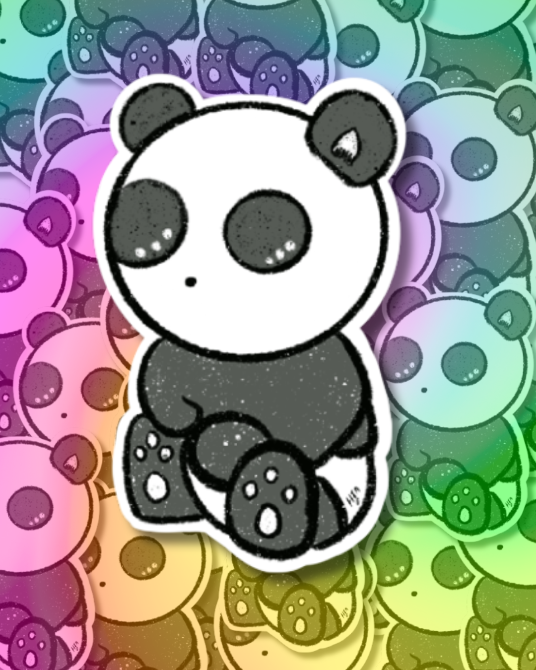 Cute Panda Vinyl Sticker