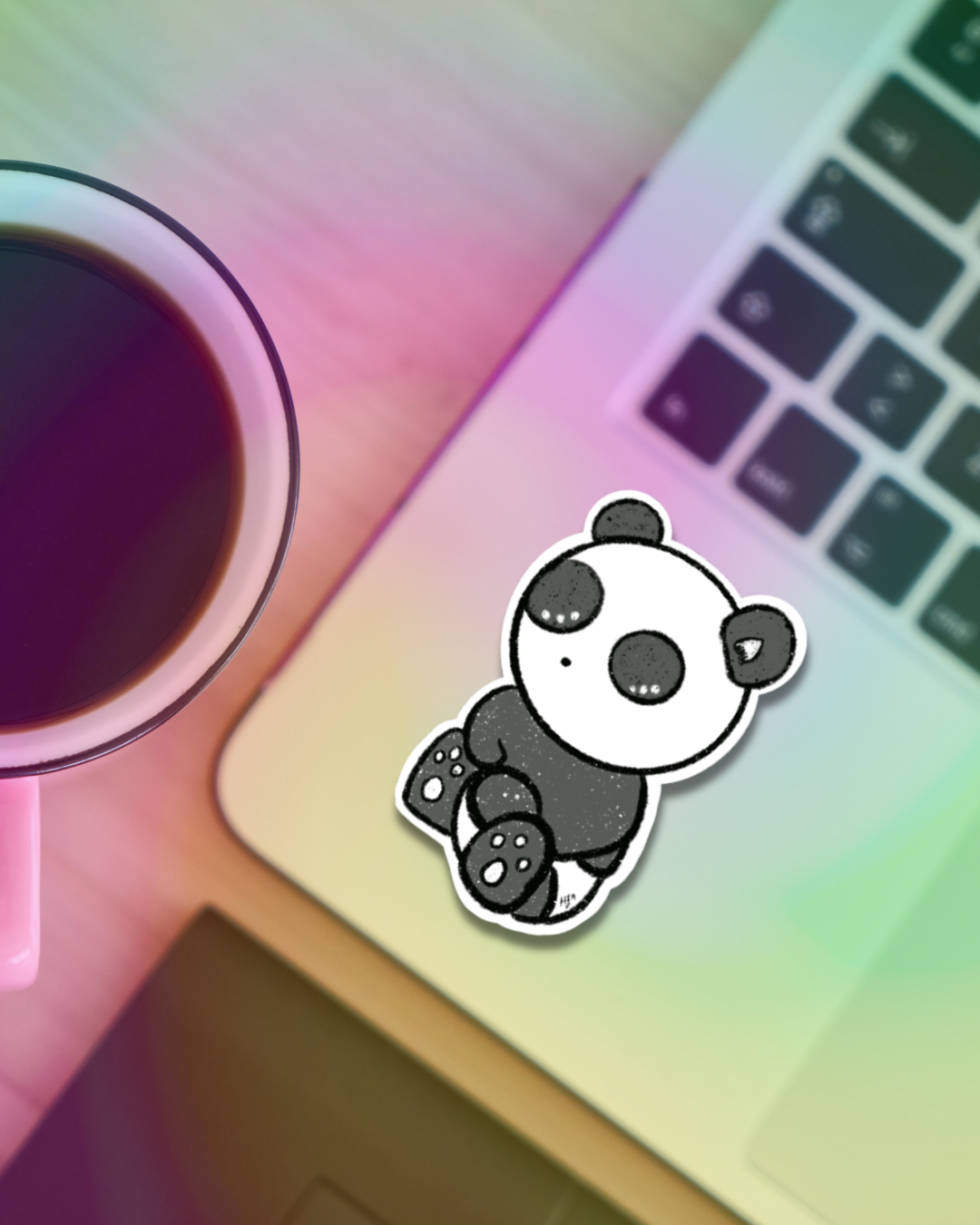 Cute Panda Vinyl Sticker